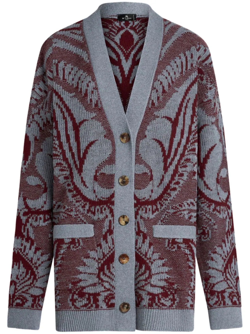 Etro-Cardigan a fiori jacquard-Donna