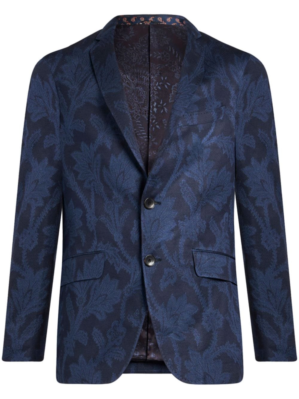 Etro-Blazer monopetto a fiori jacquard-Uomo