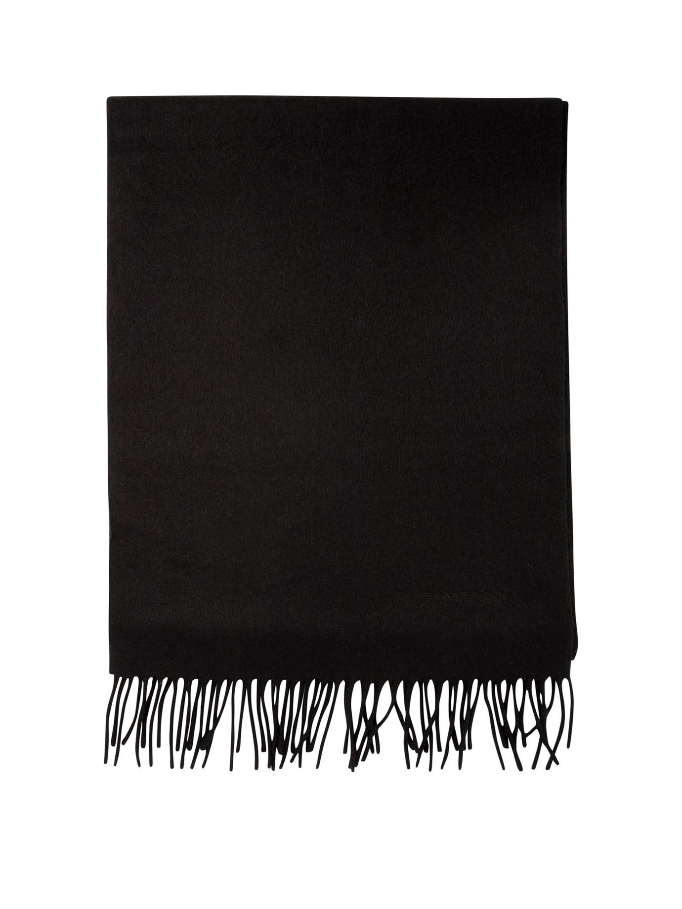 Tom Ford-Cashmere Fringed Scarf Scarves Nero-Uomo