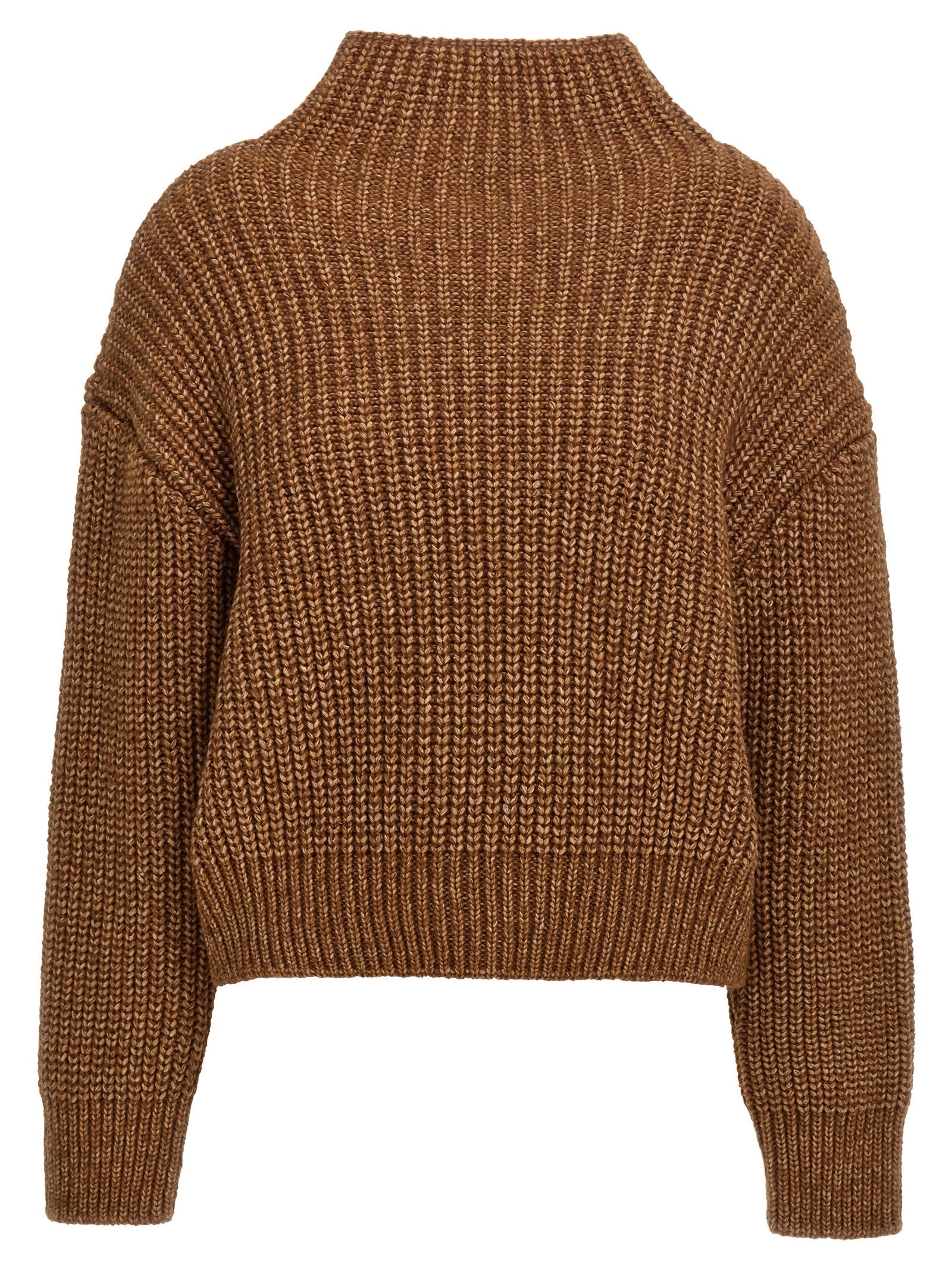 Alberta Ferretti-High Neck Sweater Maglioni Arancione-Donna