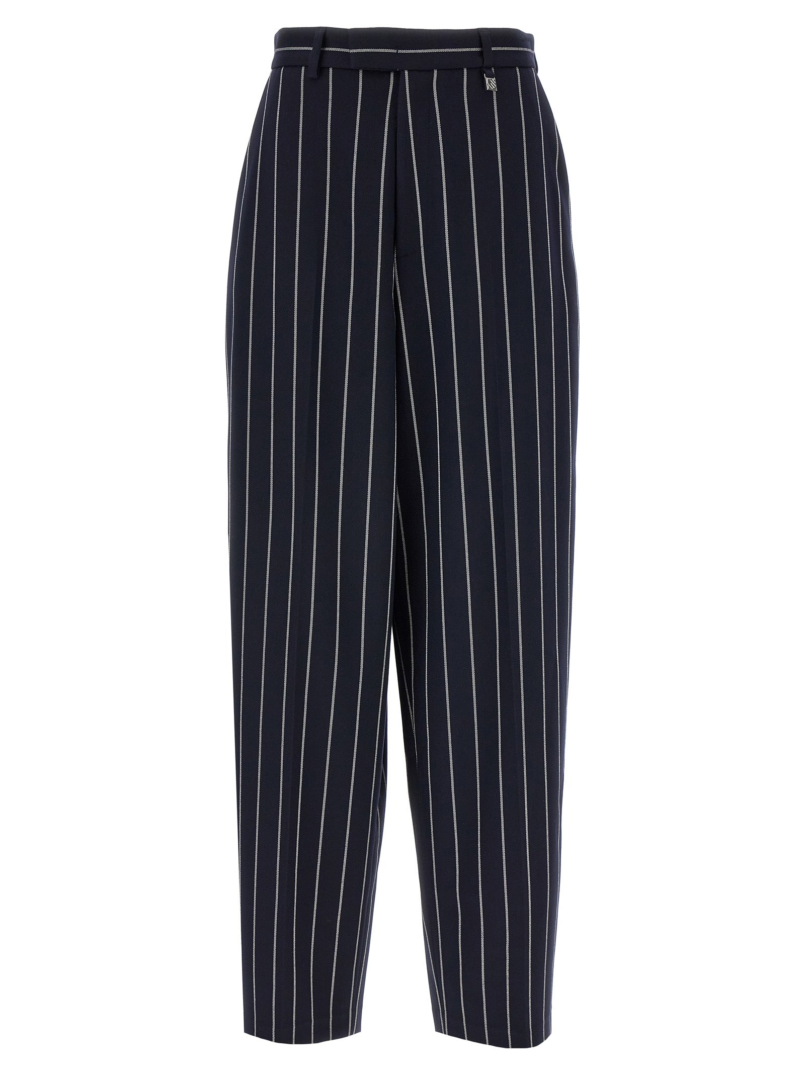 Giuseppe Di Morabito-Striped Pantaloni Blu-Donna