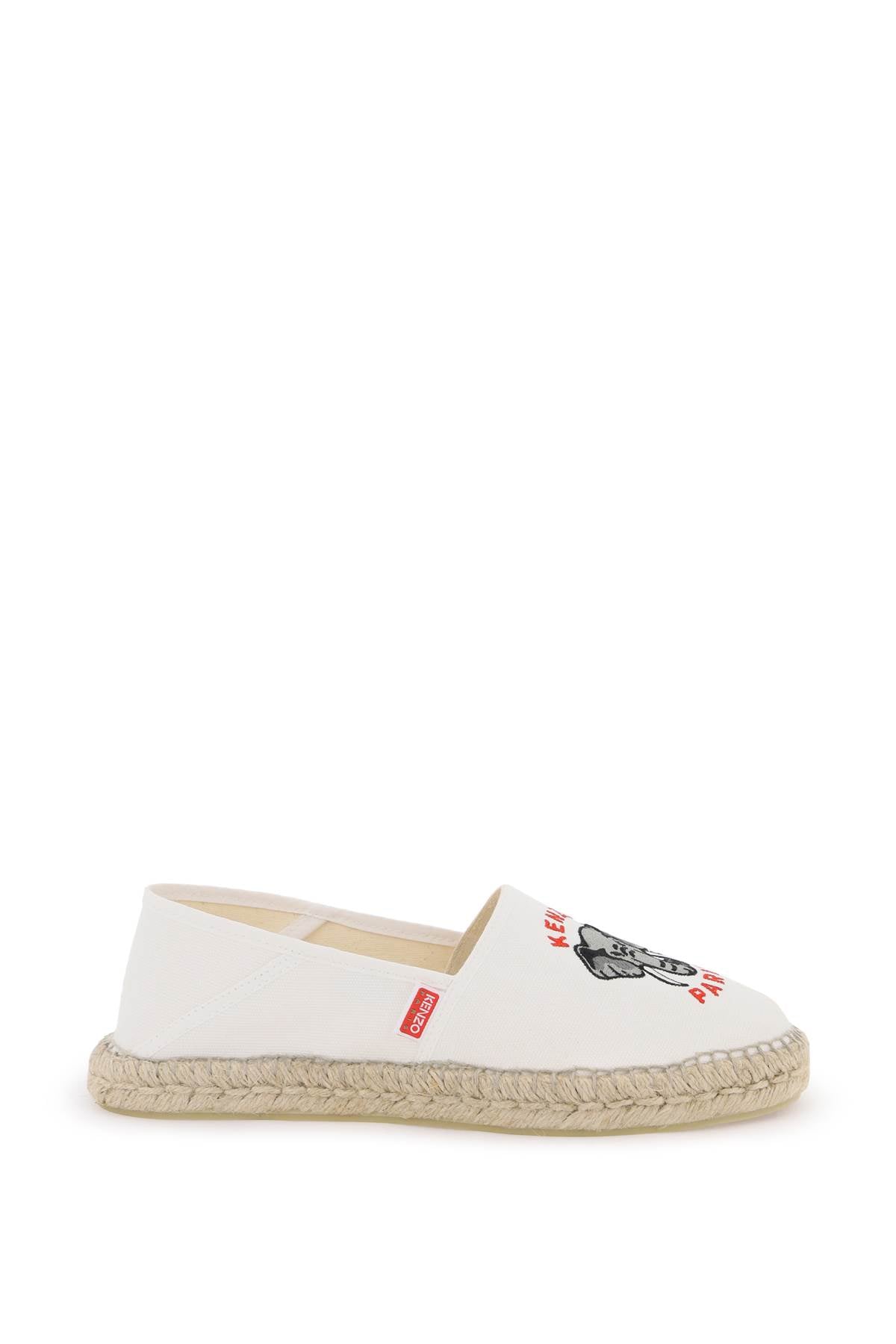 Kenzo-Espadrillas In Tela Con Ricamo Logo-Donna