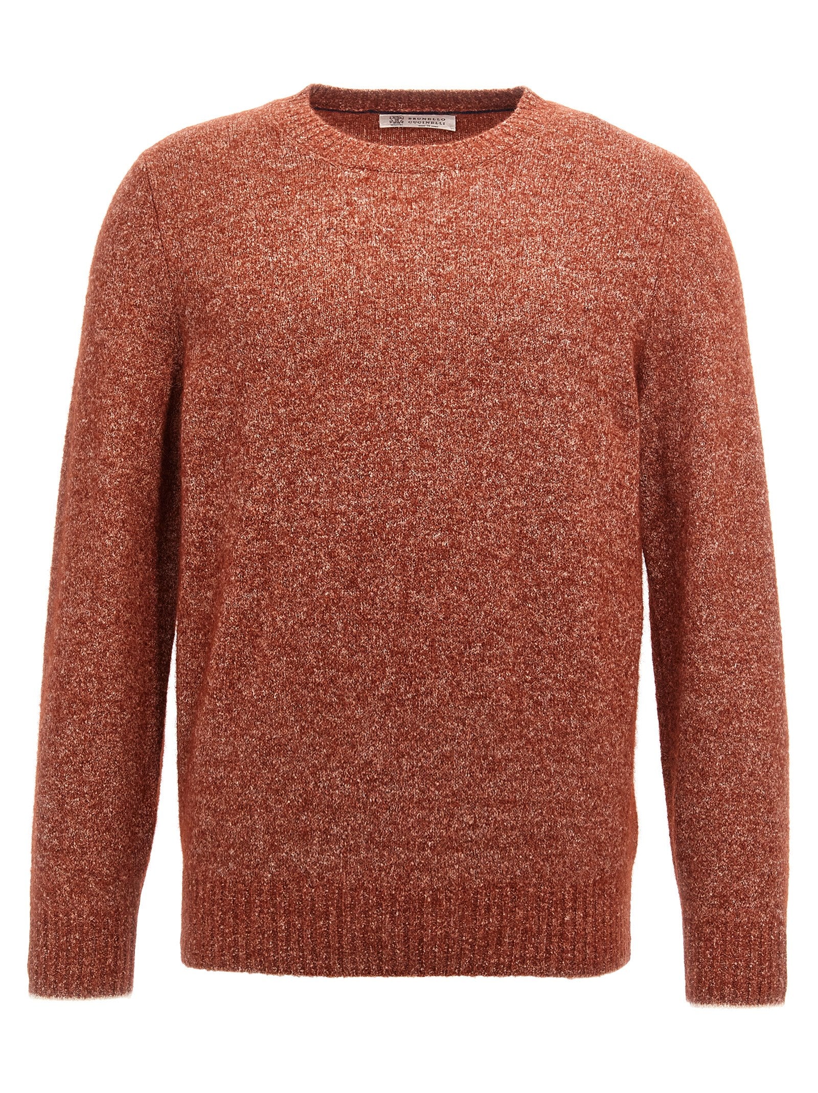 Brunello Cucinelli-Alpaca Blend Sweater Maglioni Rosso-Uomo