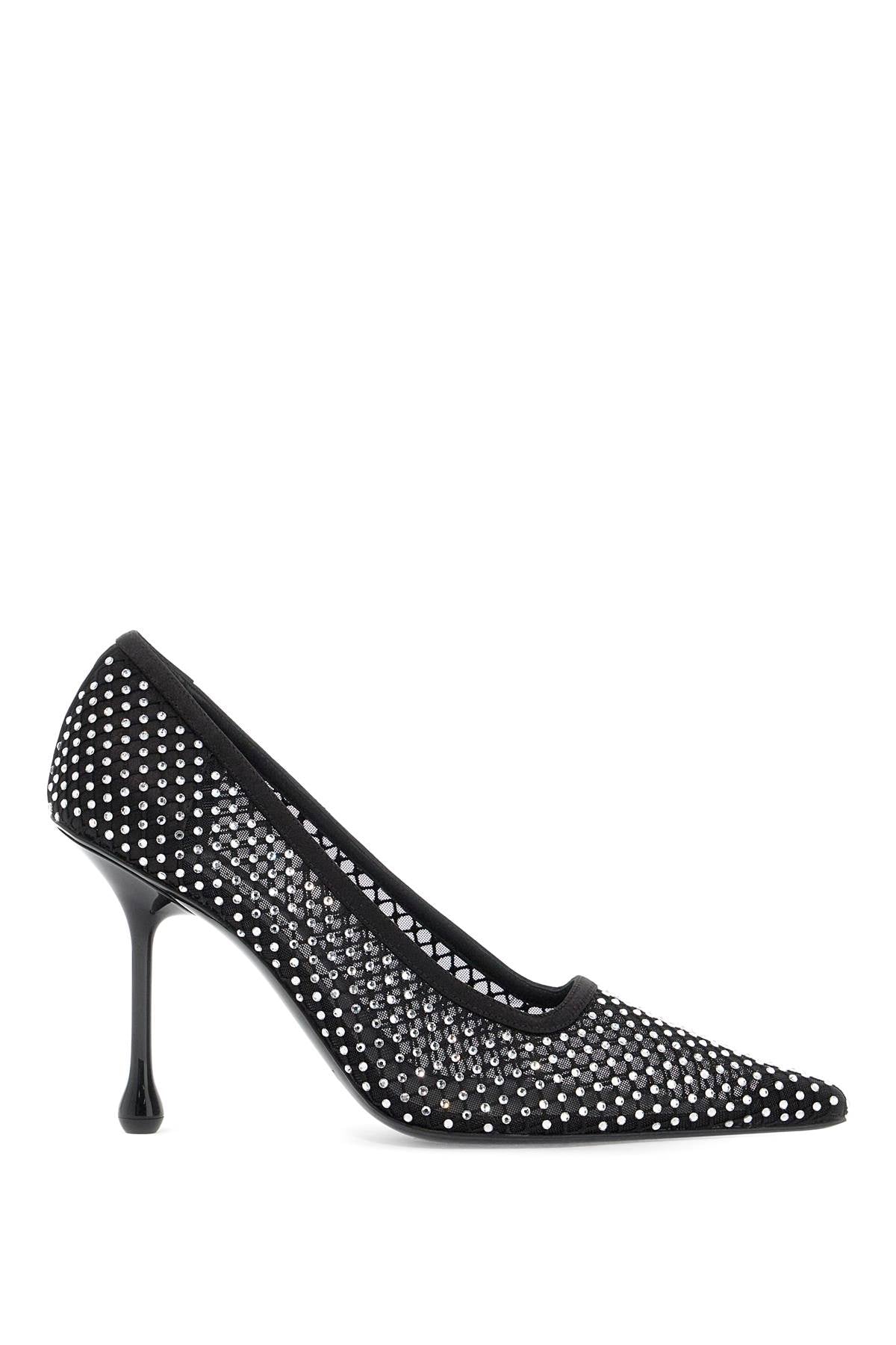 Jimmy Choo-Décolleté Ixia 95 In Mesh Con Cristalli-Donna