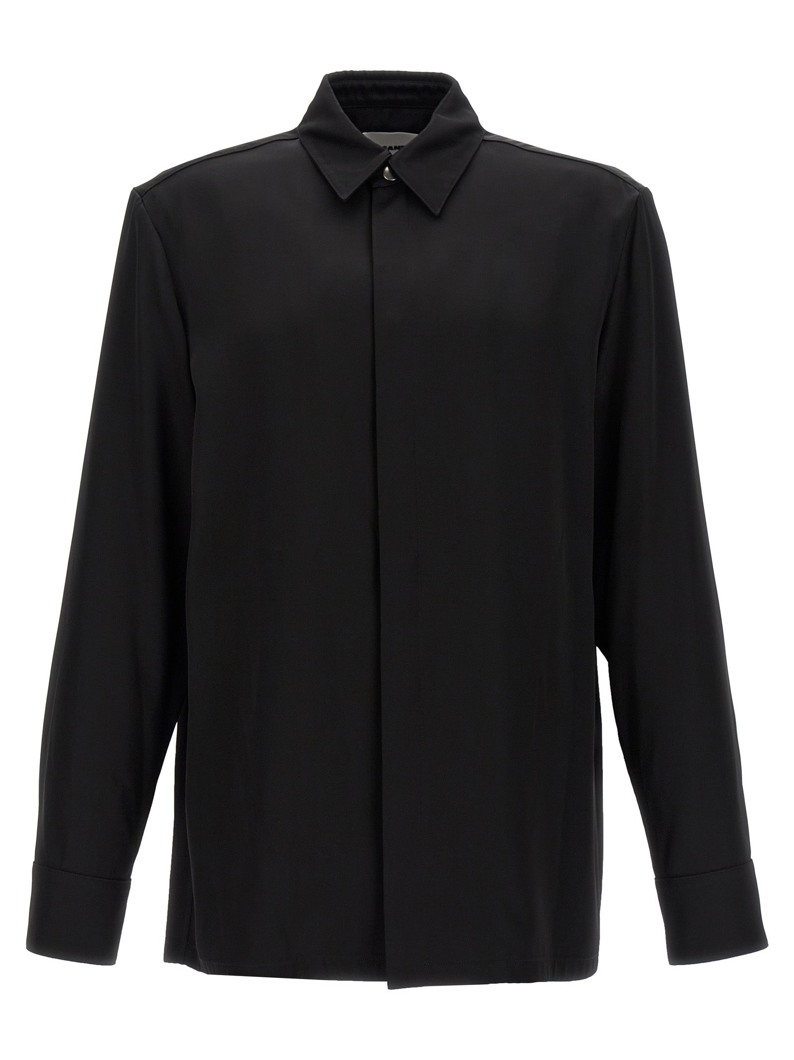 Jil Sander-121 Camicie Nero-Uomo