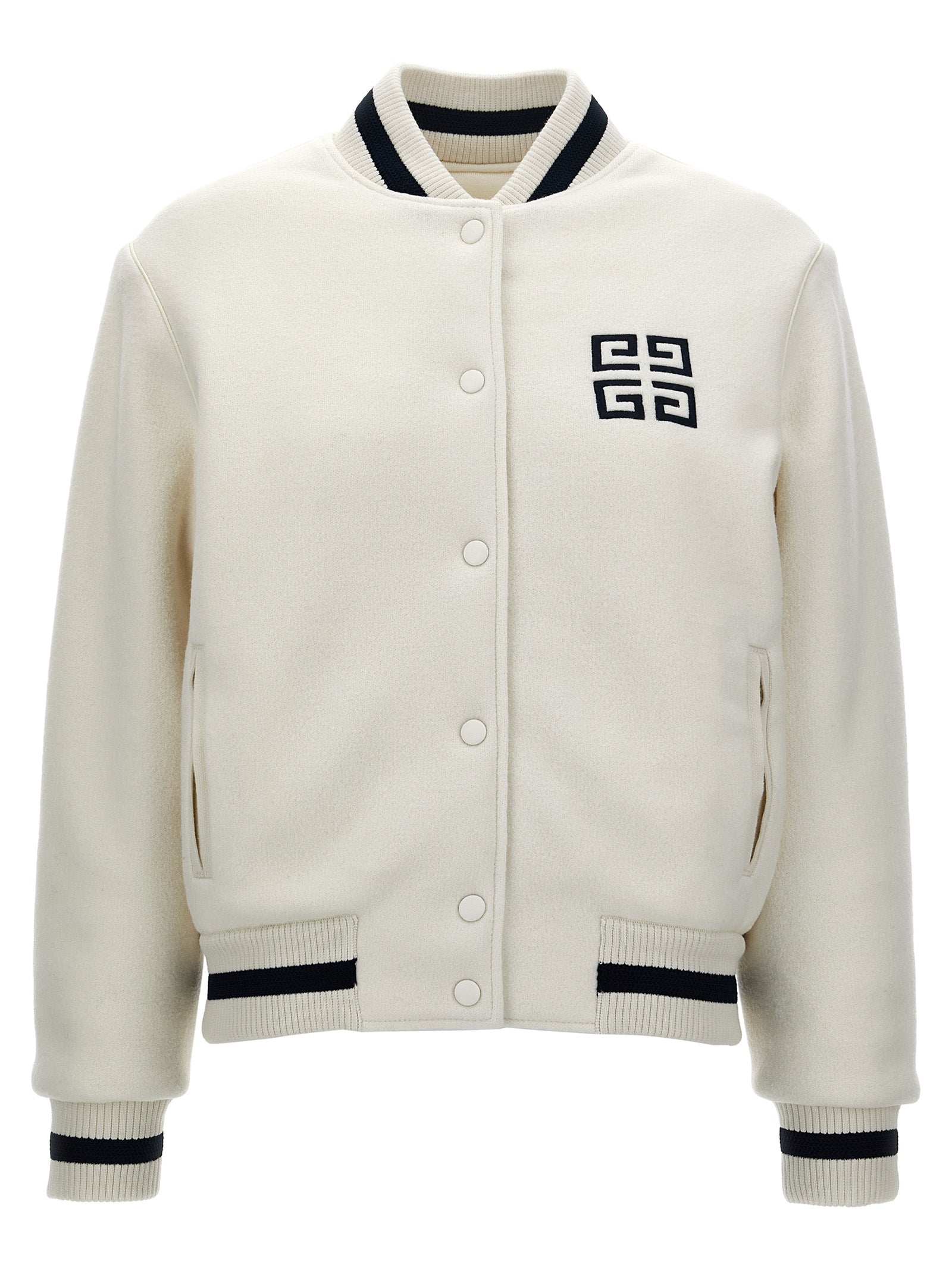 Givenchy-Varsity Giacche Bianco-Donna