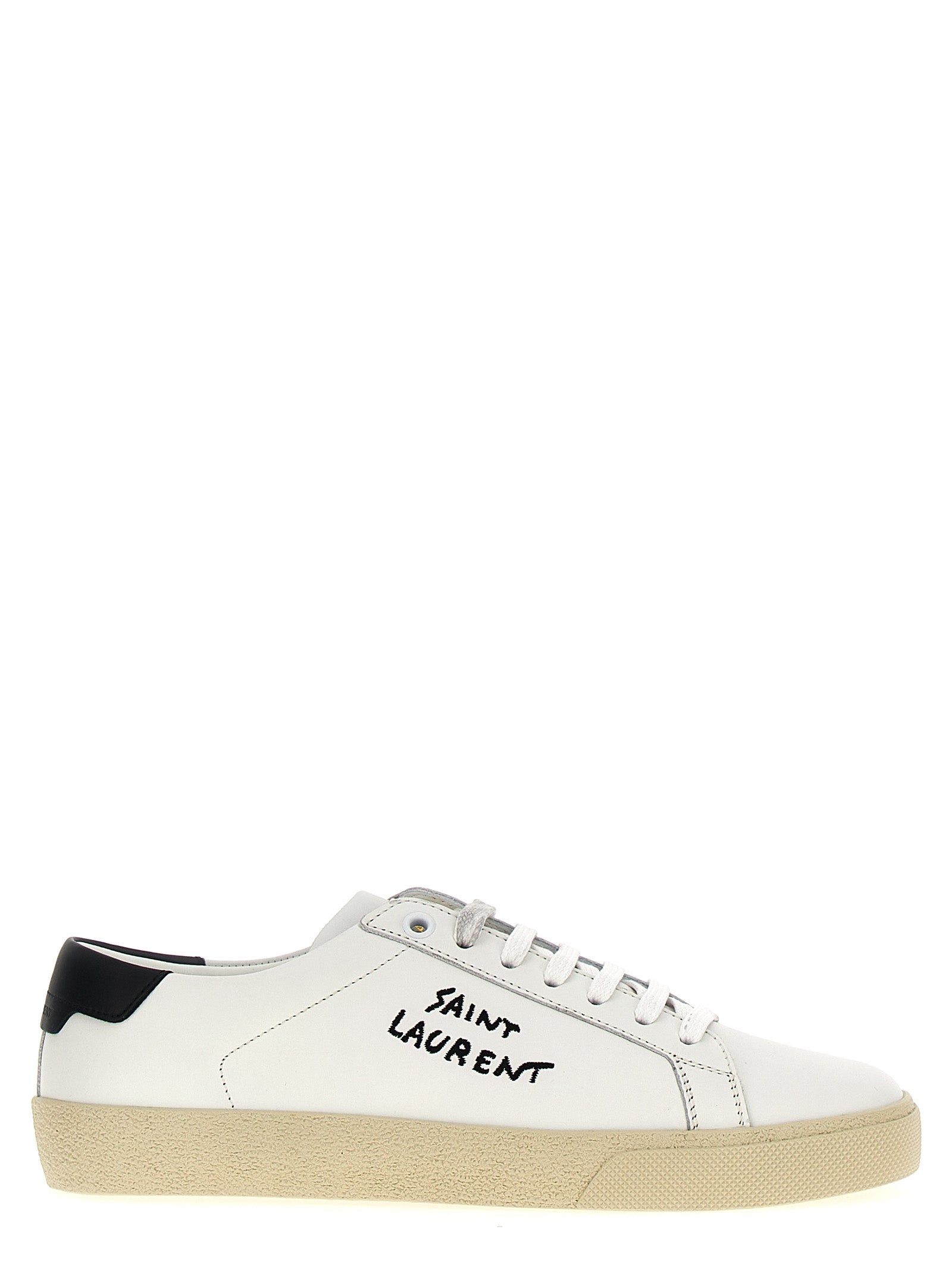 Saint Laurent-Court Sl/06 Sneakers Bianco/Nero-Donna