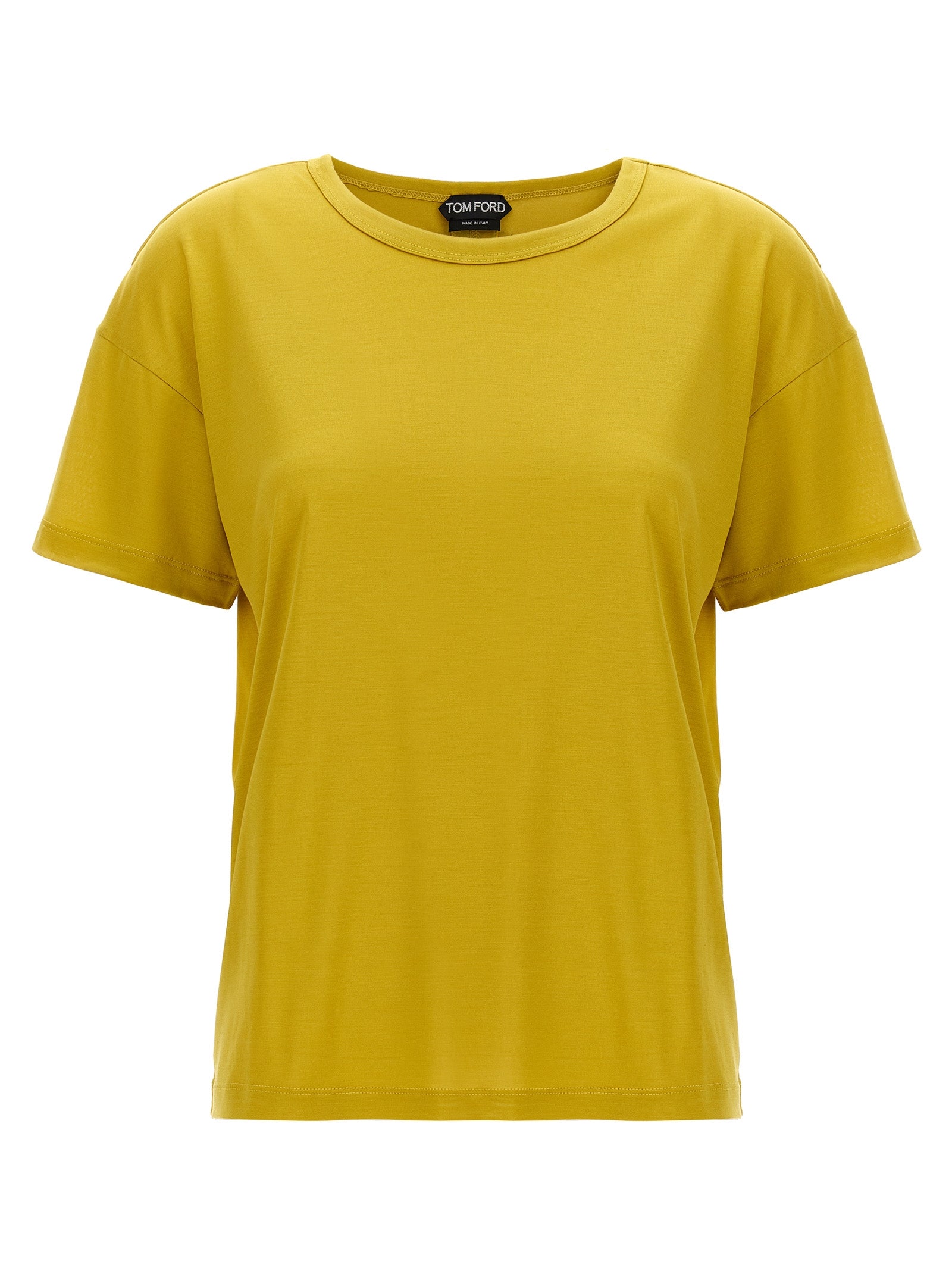 Tom Ford-Silk T Shirt Giallo-Donna