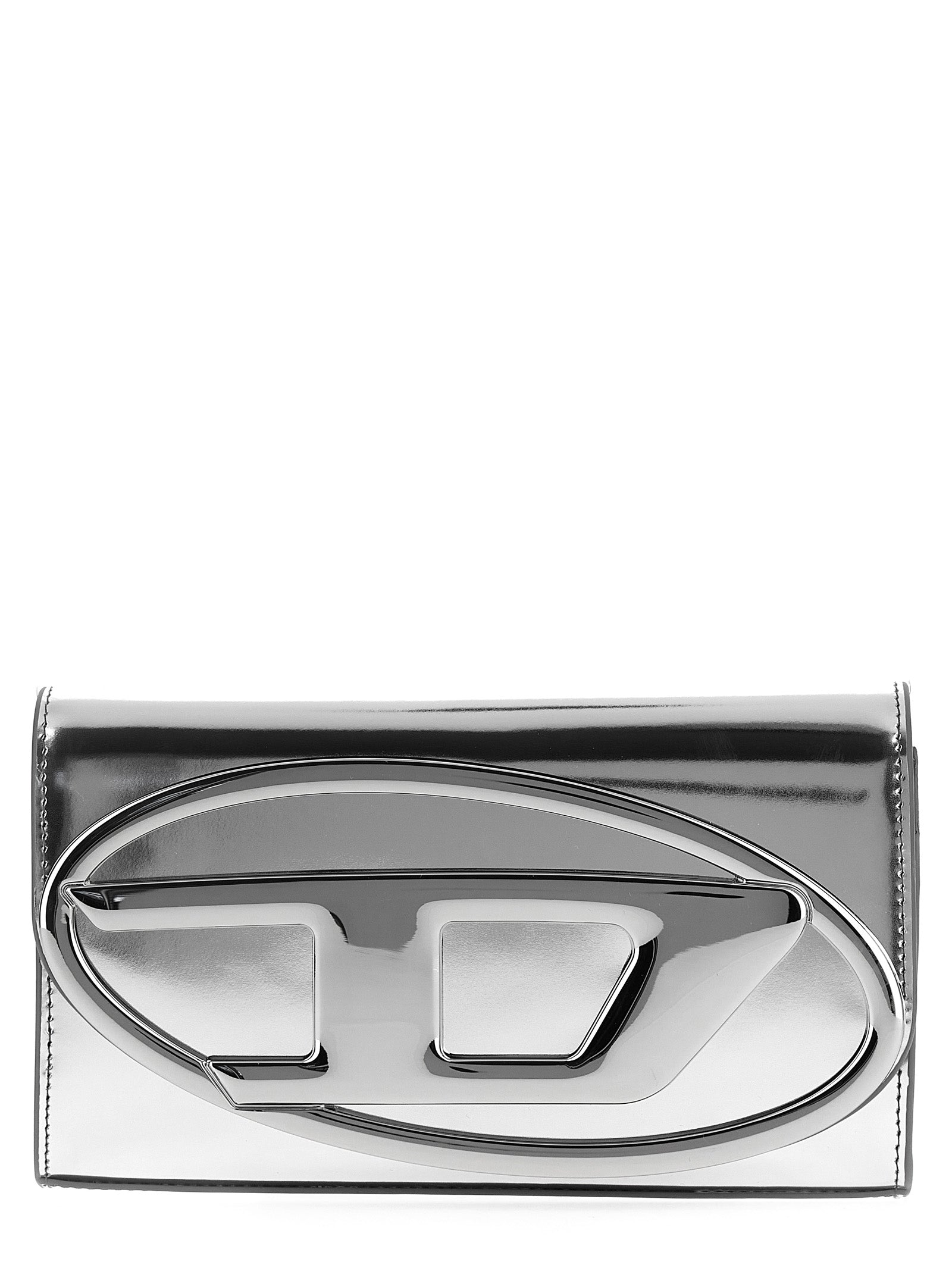 Diesel-1dr Wallet Strap Portafogli Silver-Donna