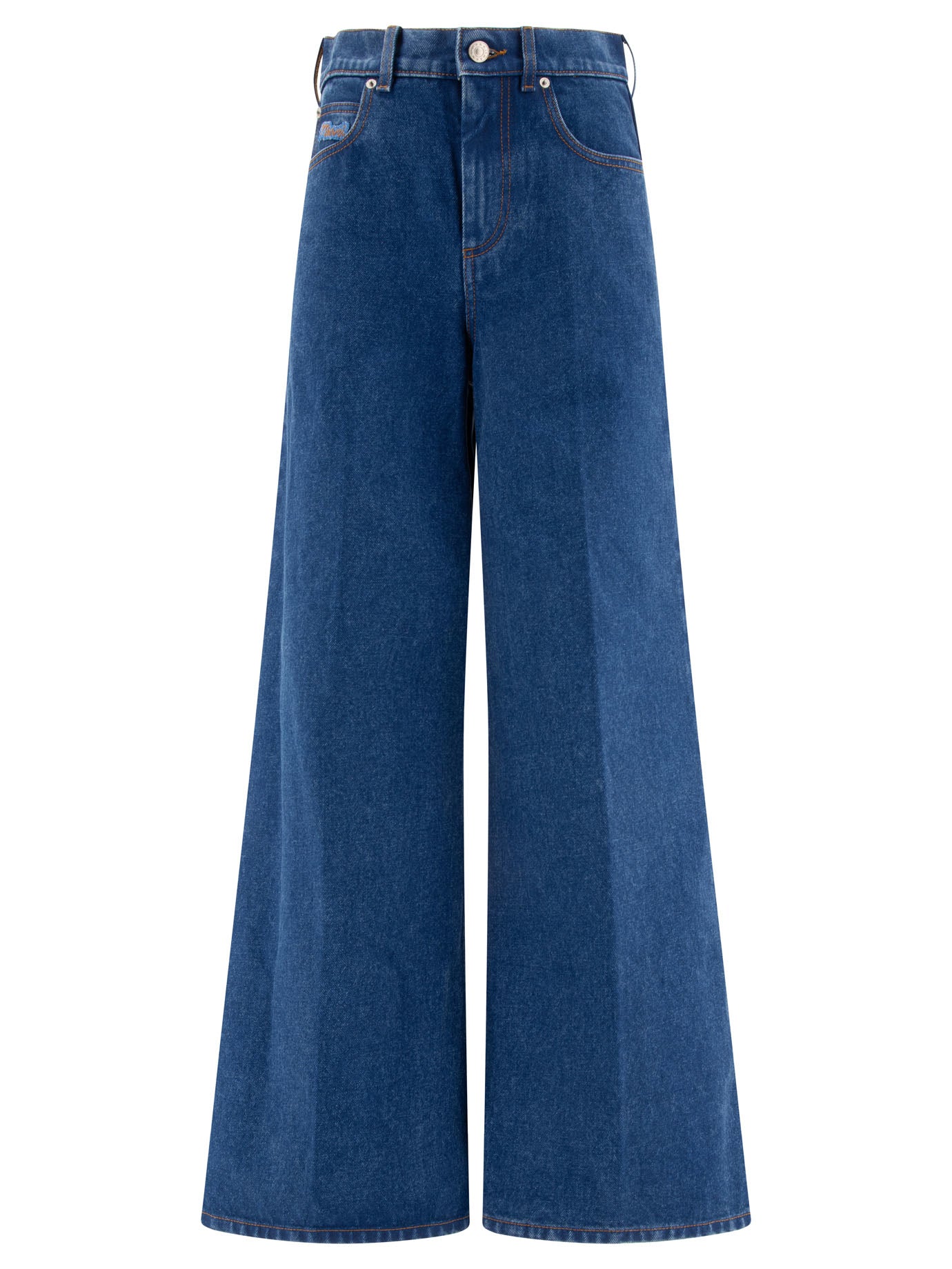 Marni-Wide Leg Jeans Celeste-Donna