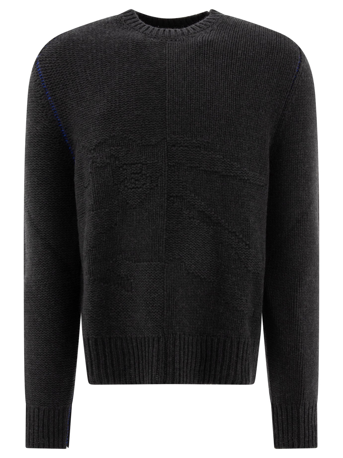 Burberry-Cashmere Sweater Knitwear Grey-Uomo