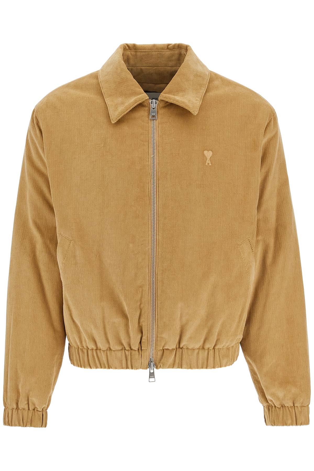 Ami Paris-Giacca Bomber In Corduroy-Uomo