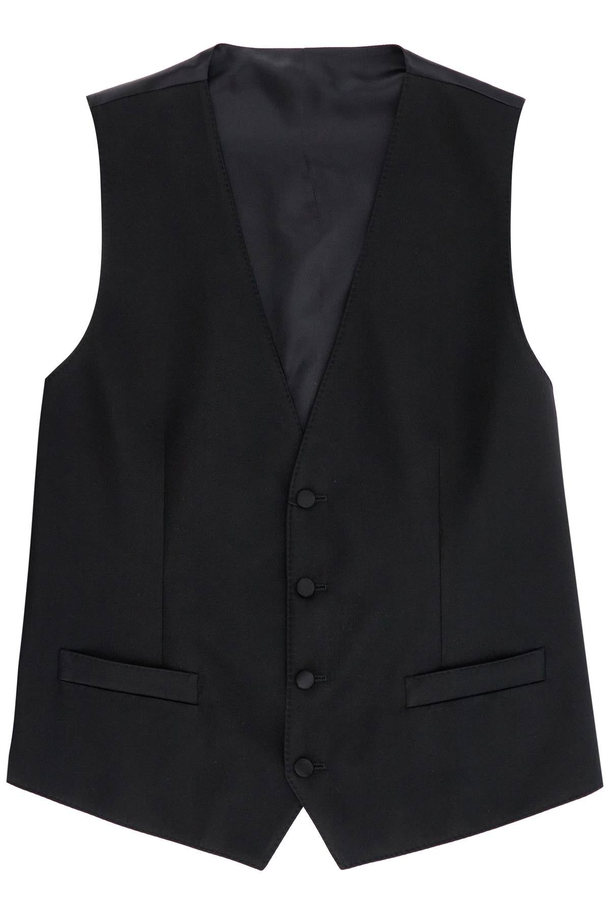 Dolce & Gabbana-Gilet Sartoriale In Raso-Uomo