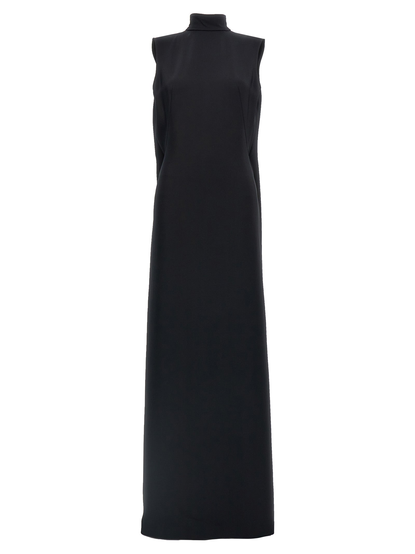 Alberta Ferretti-Cut Out Long Dress Abiti Nero-Donna