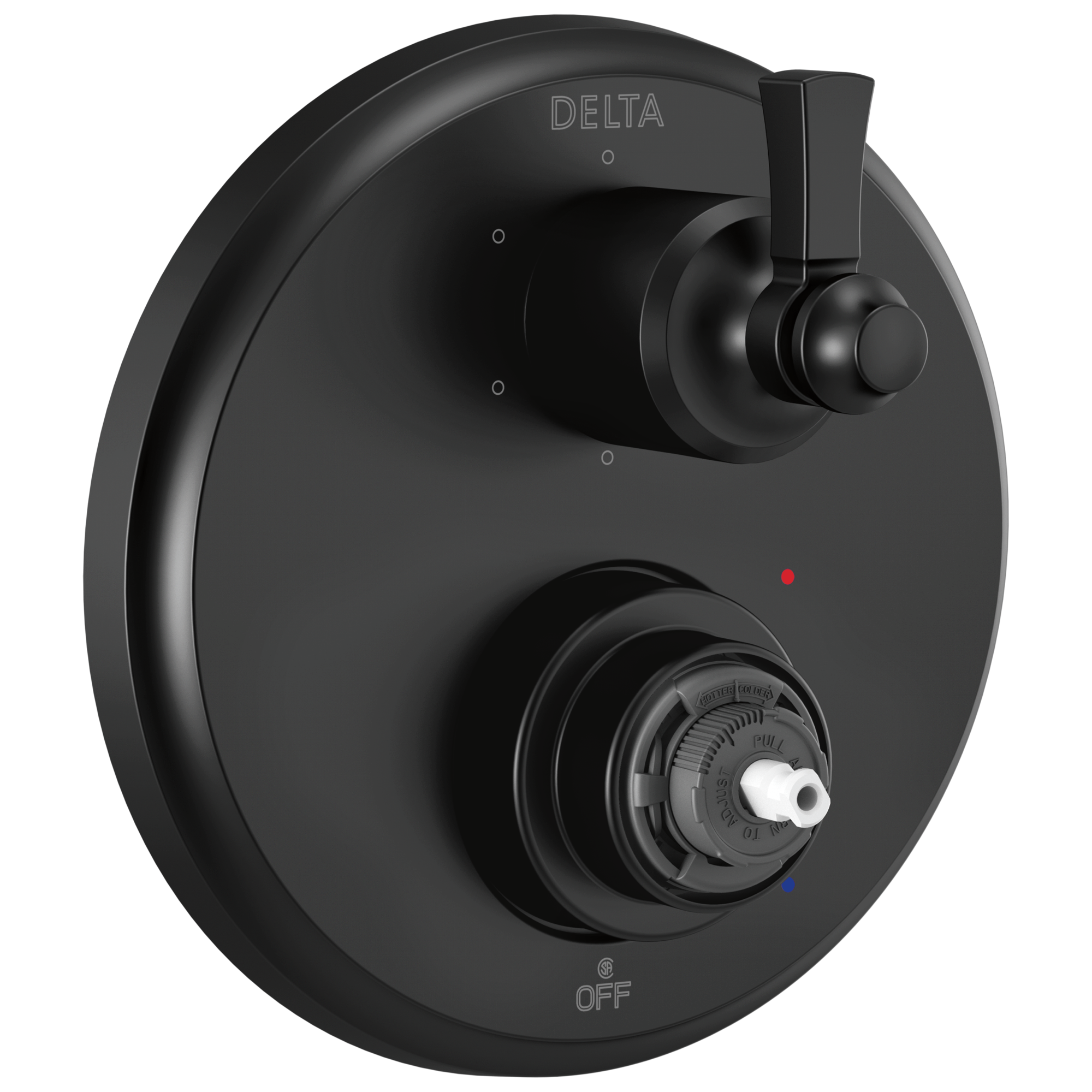 Delta Dorval:T24956 Traditional 2-Handle Monitor 14 Series Valve Trim with 6 Setting Diverter