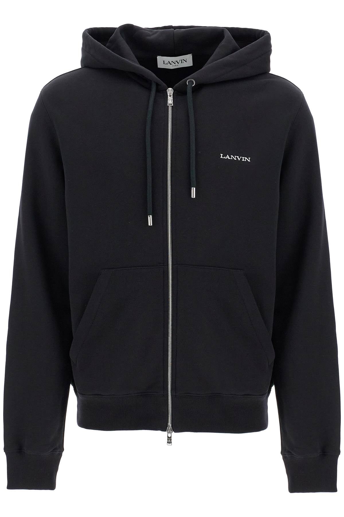 Lanvin-Felpa Con Zip E Cappuccio-Uomo