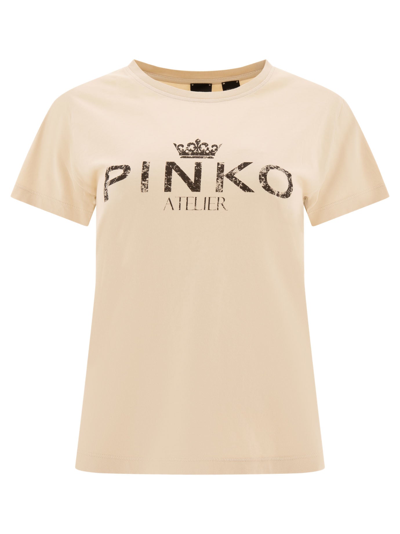 Pinko-Bussolotto T-Shirts Beige-Donna