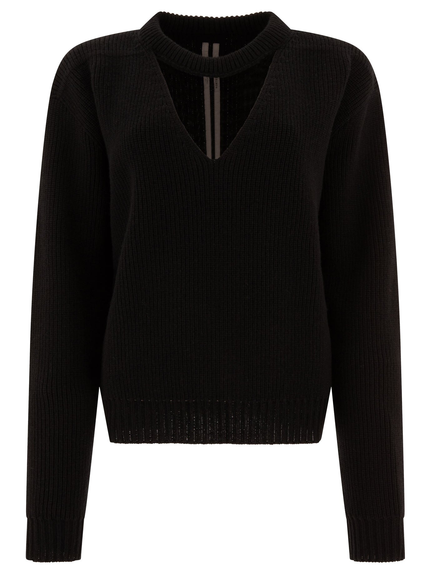 Rick Owens-Eclipse Knitwear Nero-Donna