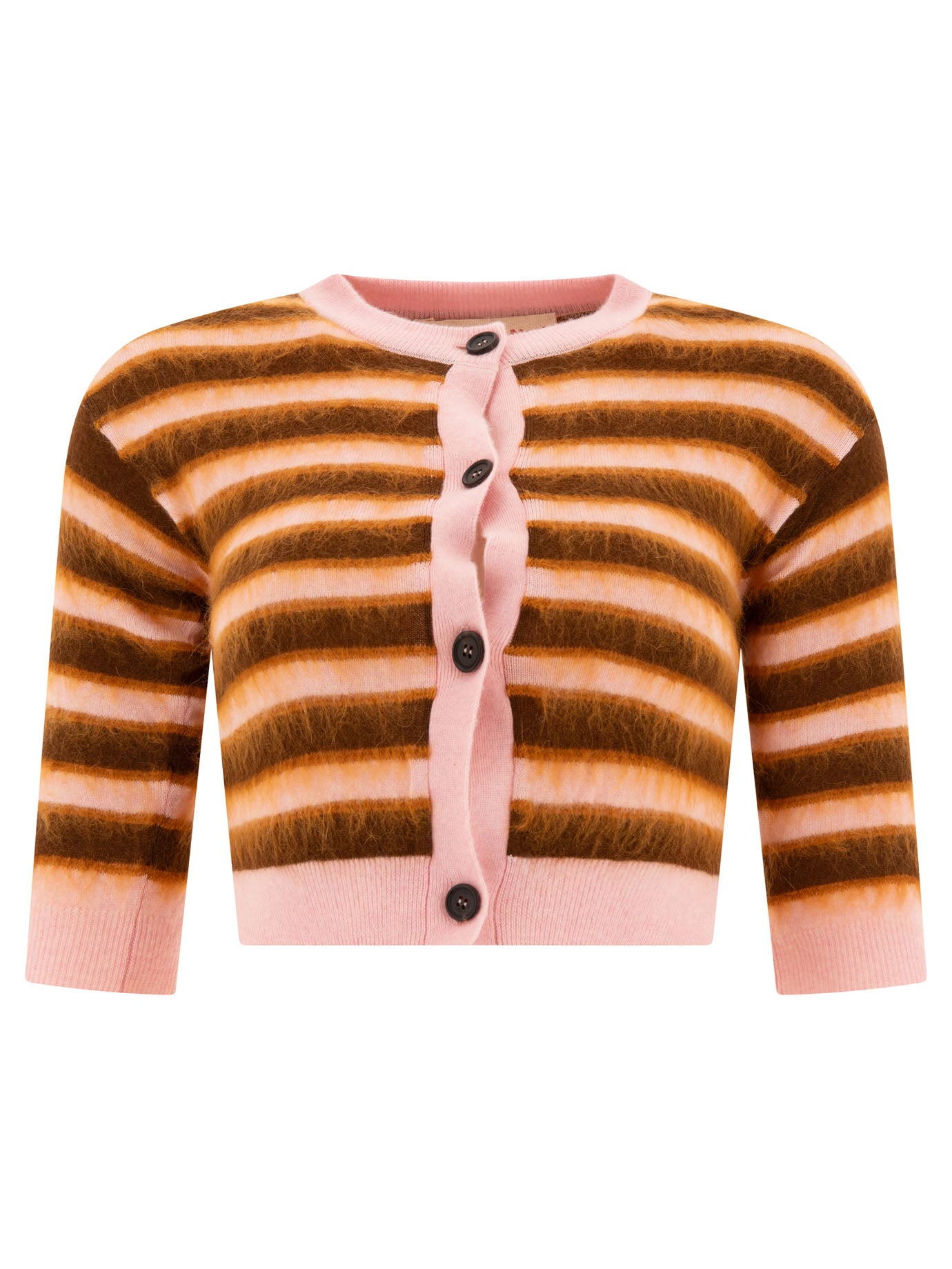 Marni-Mohair Cardigan Knitwear Rosa-Donna