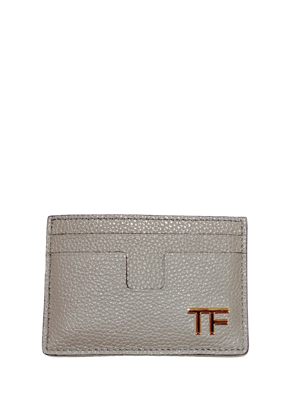 Tom Ford-portacarte in pelle con placca logo-Donna