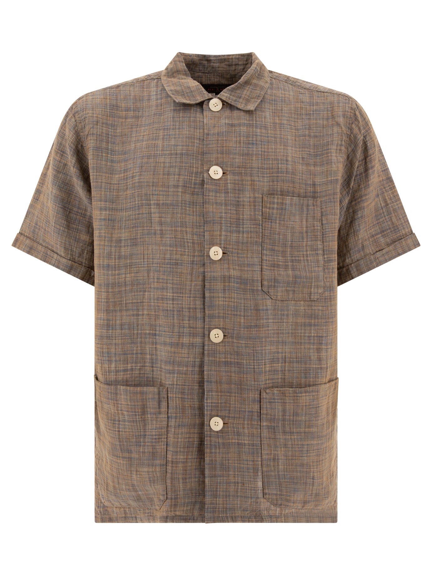 Beams Plus-Multipocket Shirt Shirts Marrone-Uomo