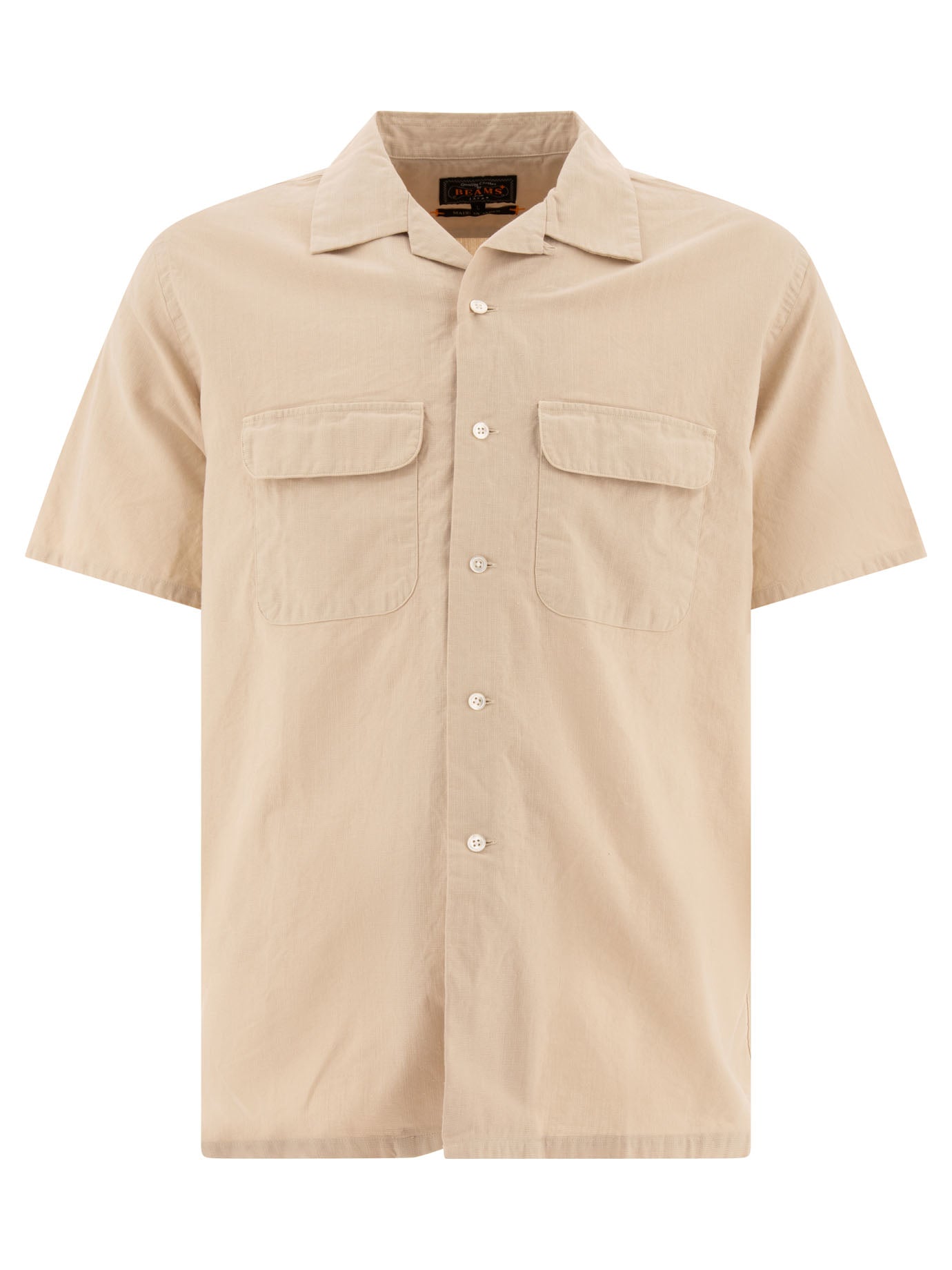 Beams Plus-Shirt With Pockets Shirts Beige-Uomo