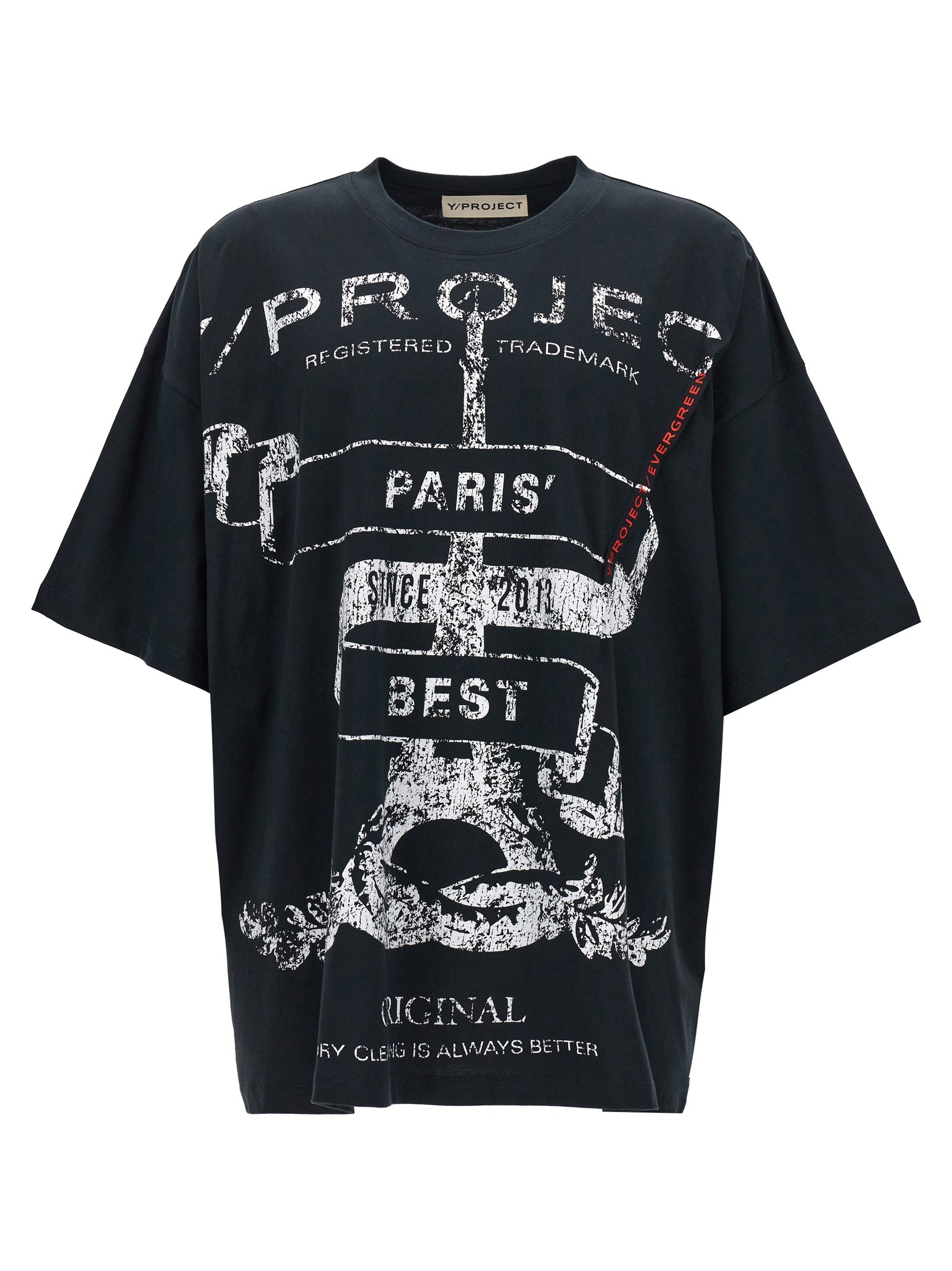 Y/Project-Evergreen Paris Best Pinched T Shirt Nero-Uomo