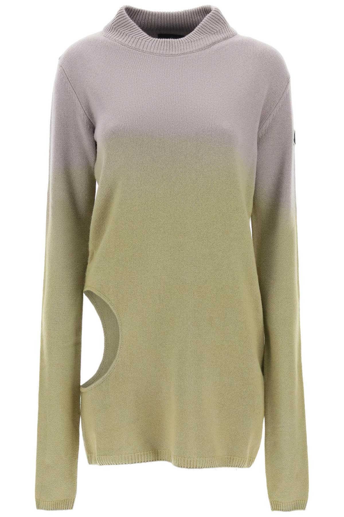 Moncler X Rick Owens-Maglia In Cashmere Subhuman Con Cut Out-Donna