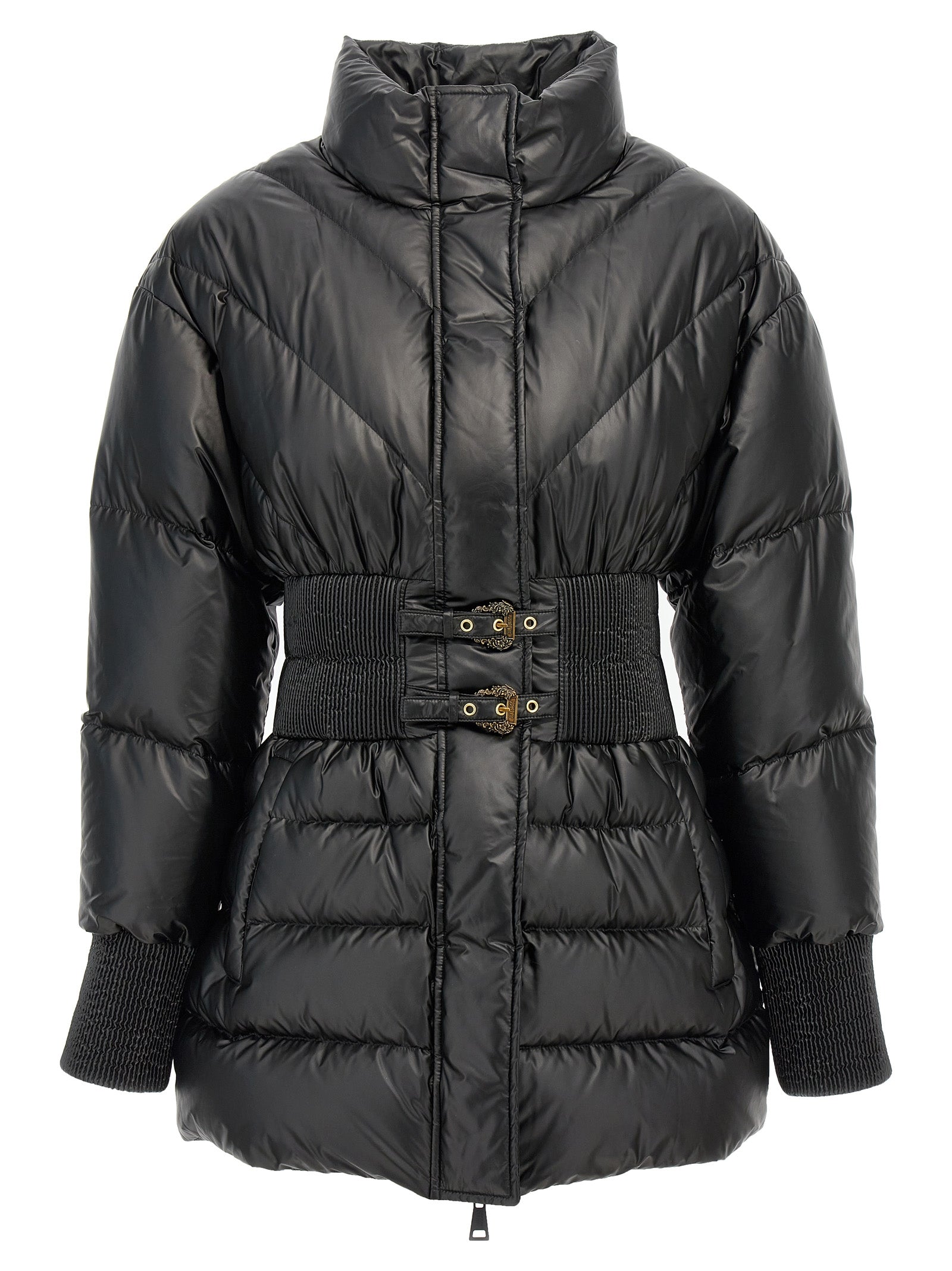 Versace Jeans Couture-Buckles Down Jacket Giacche Nero-Donna