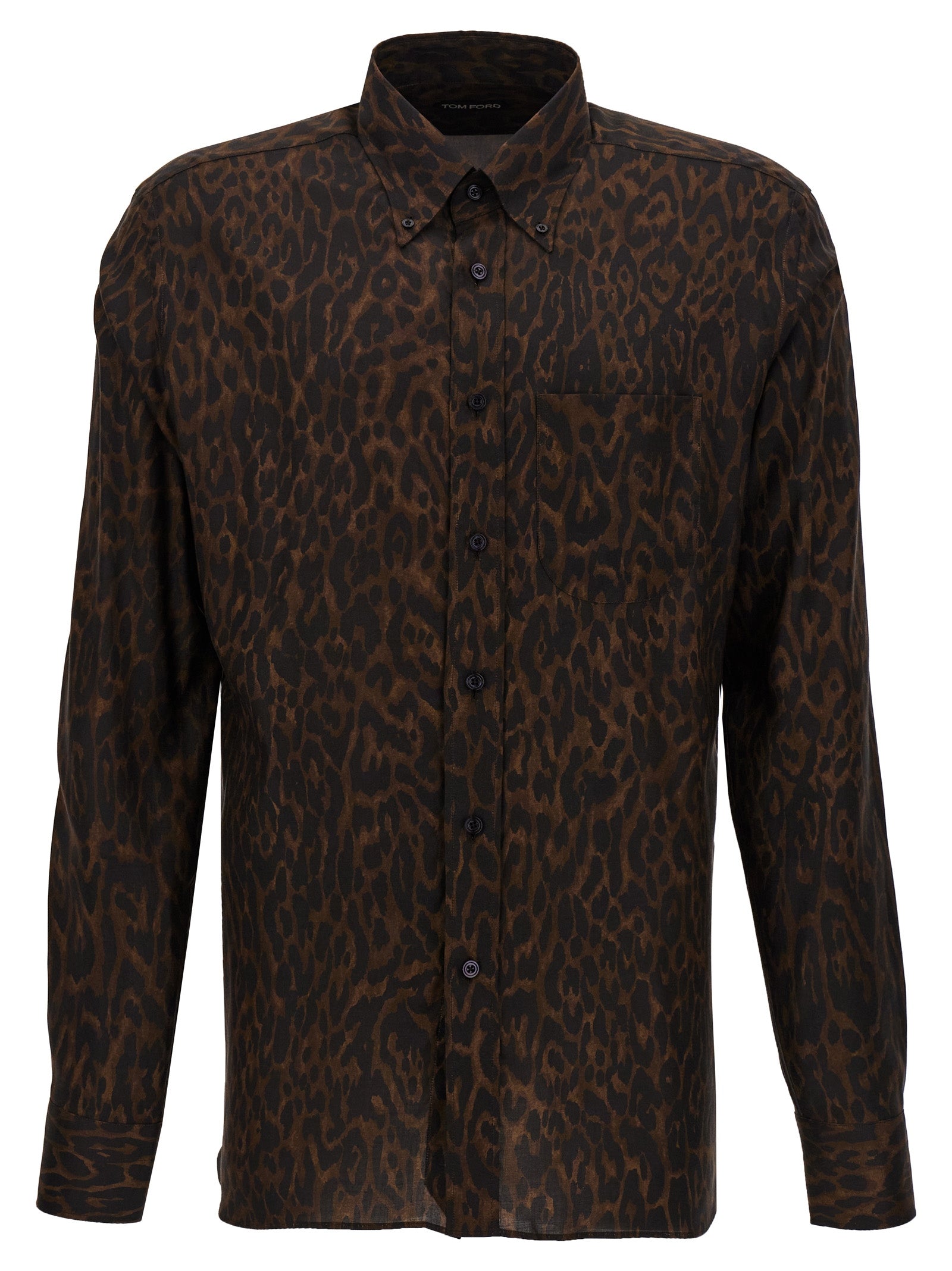 Tom Ford-Cheetah Camicie Marrone-Uomo