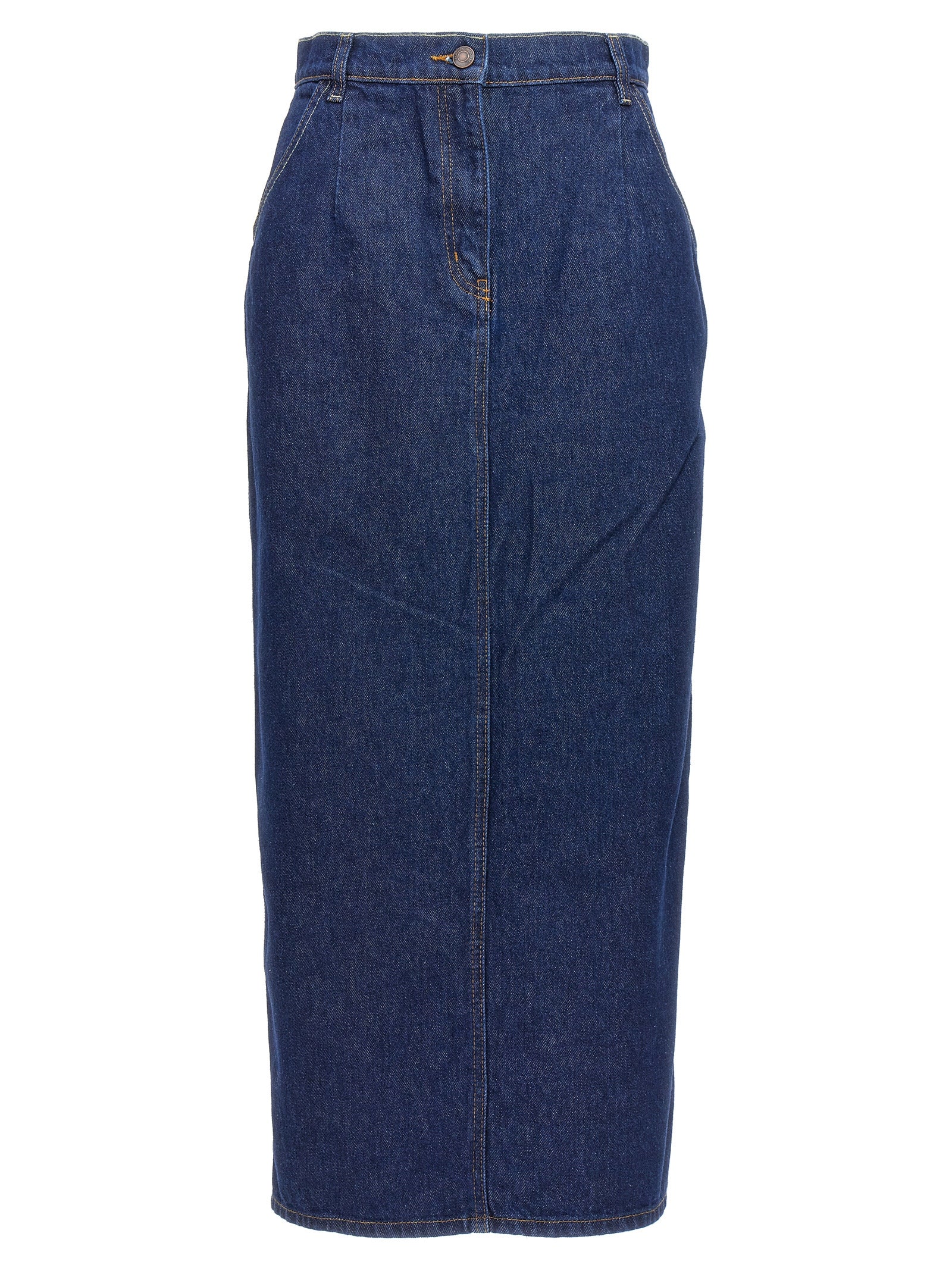 Magda Butrym-Denim Skirt Gonne Blu-Donna