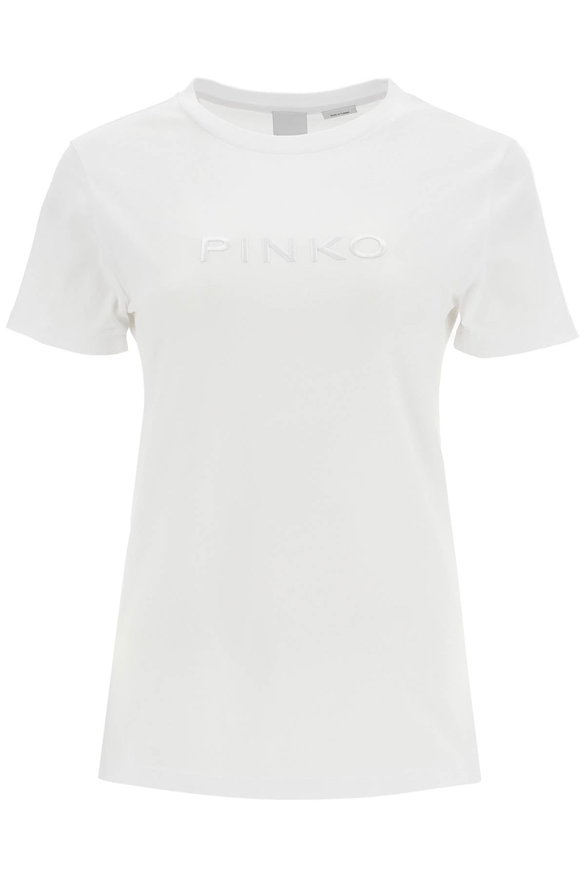 Pinko-T Shirt A Maniche Corte Con Logo-Donna