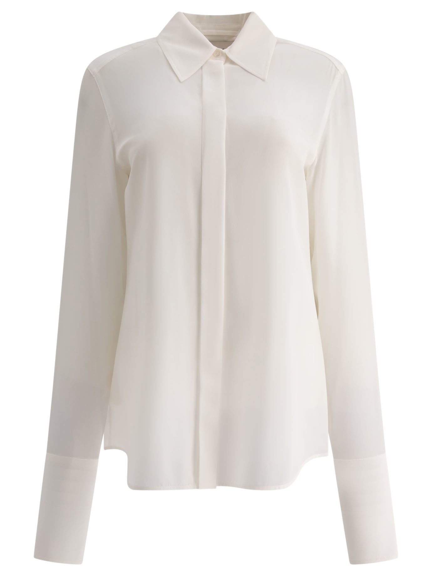 Max Mara Sportmax-Lelia Shirts Bianco-Donna