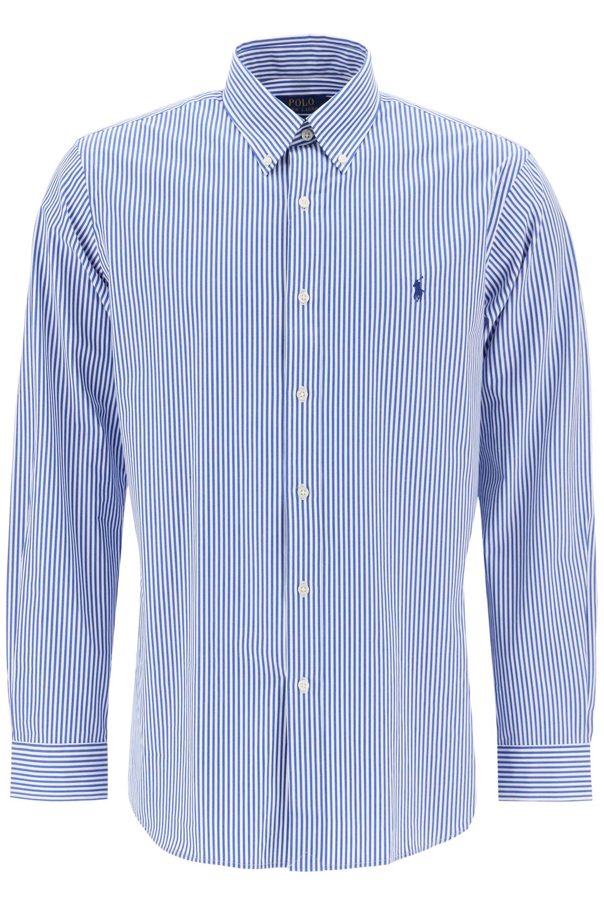 Polo Ralph Lauren-Camicia In Popeline Stretch A Righe-Uomo