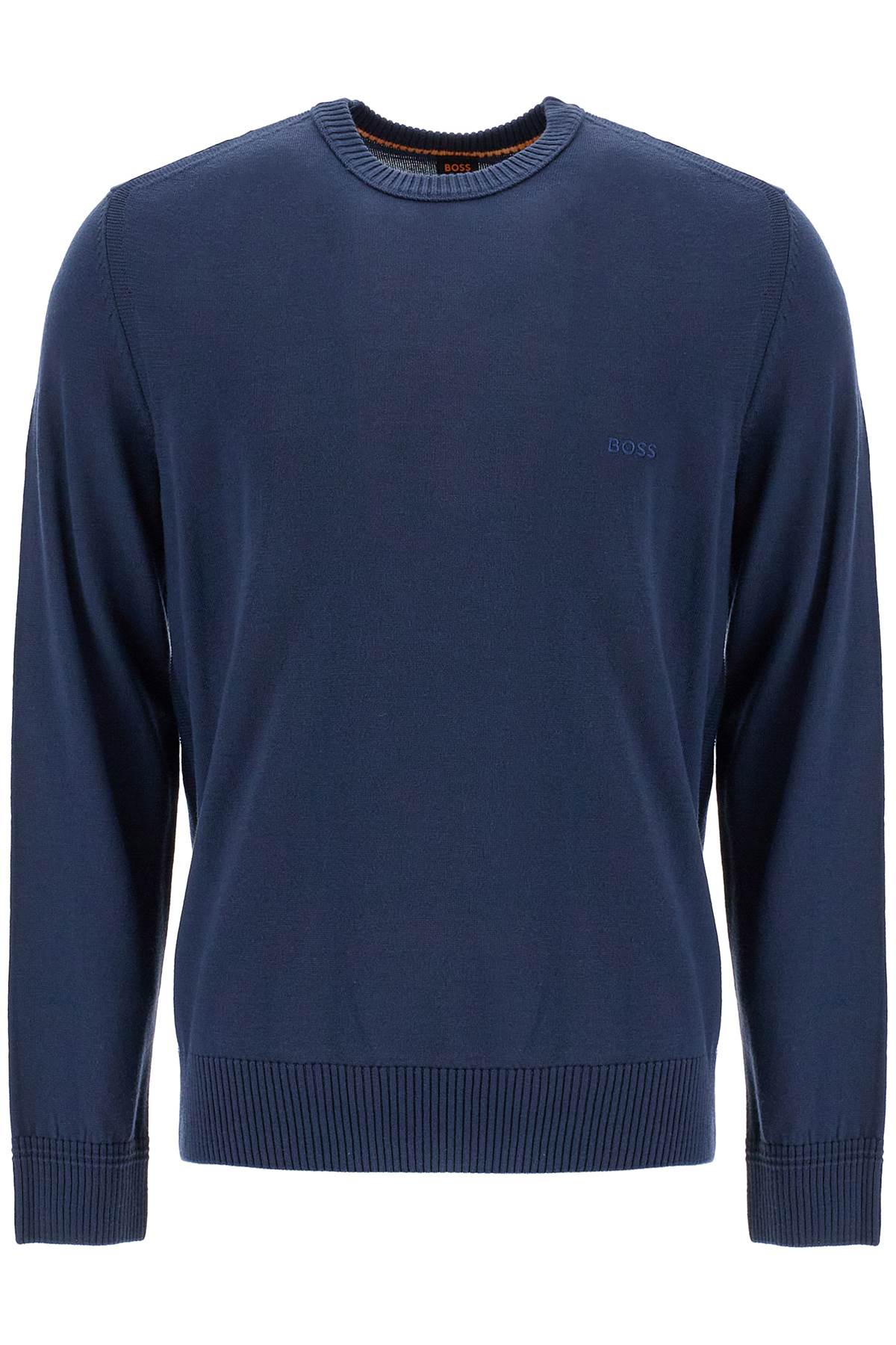 Boss-Pullover Avac In Misto Lana-Uomo