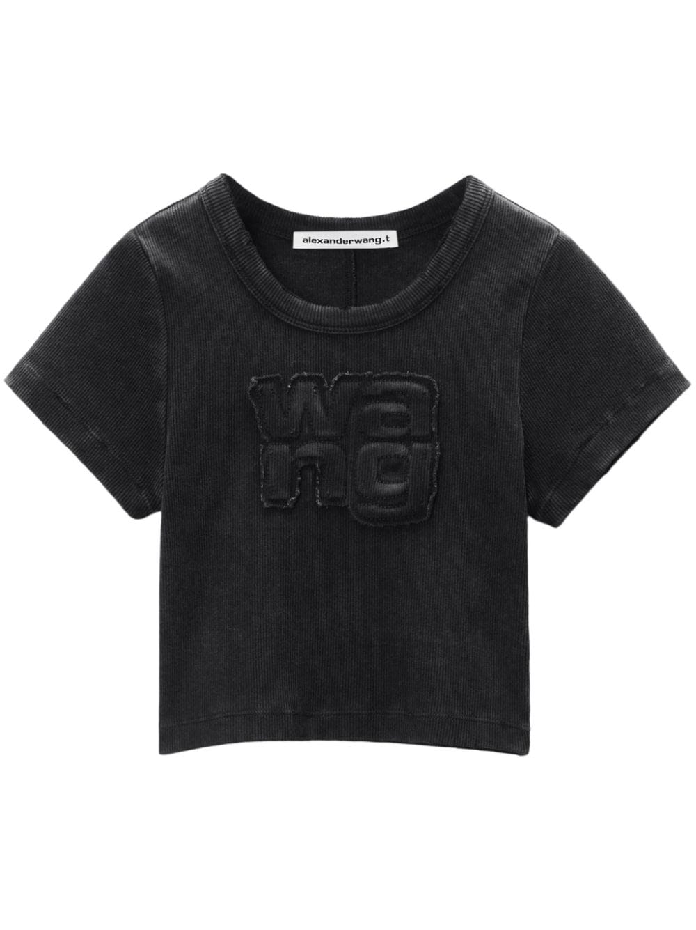 Alexander Wang-T-shirt con applicazione crop-Donna