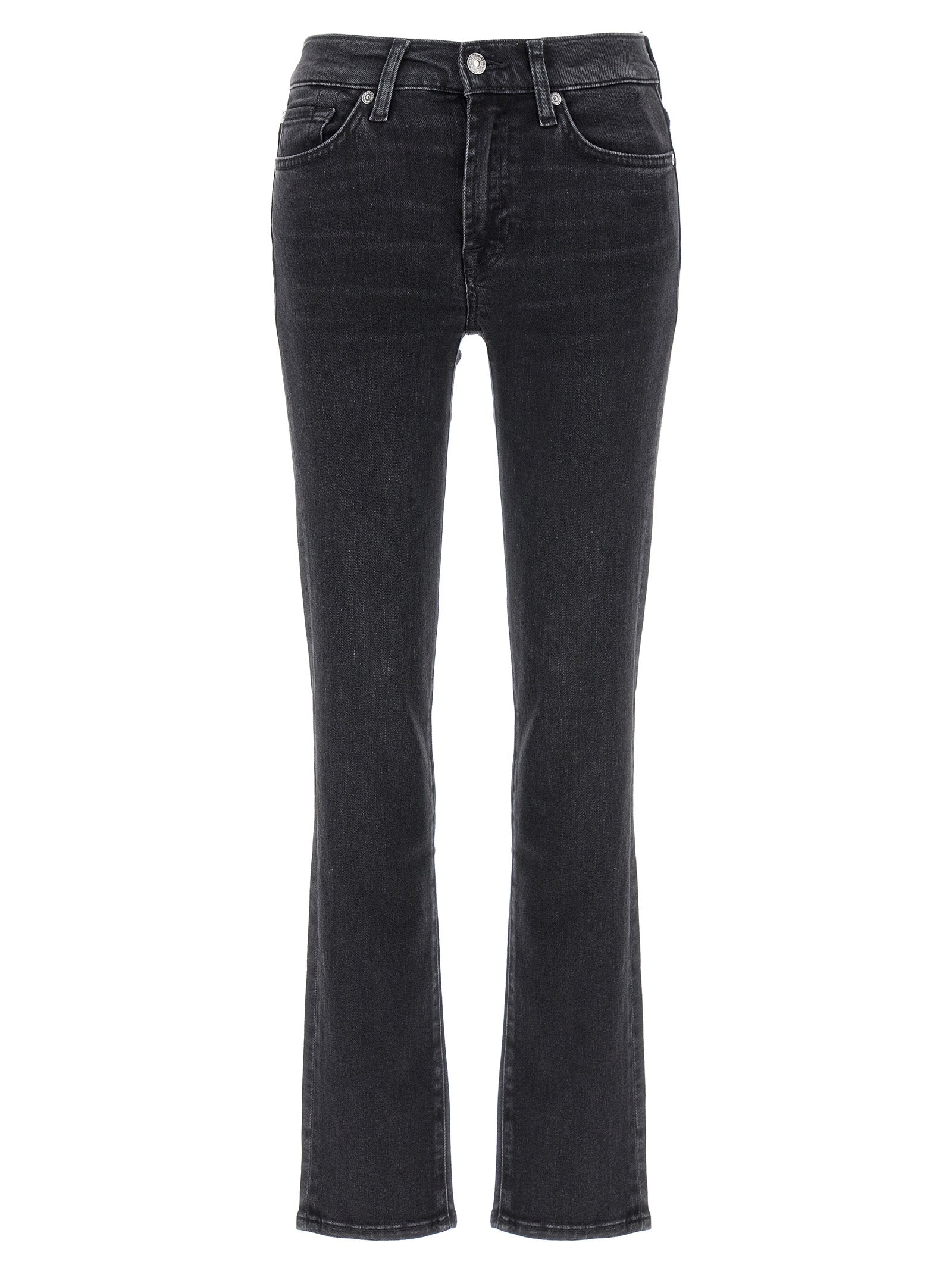 7 For All Mankind-Roxanne Jeans Nero-Donna