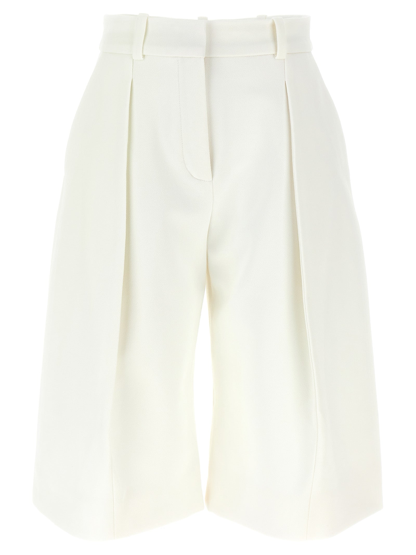 Jacquemus-Amalfi Bermuda, Short Bianco-Donna