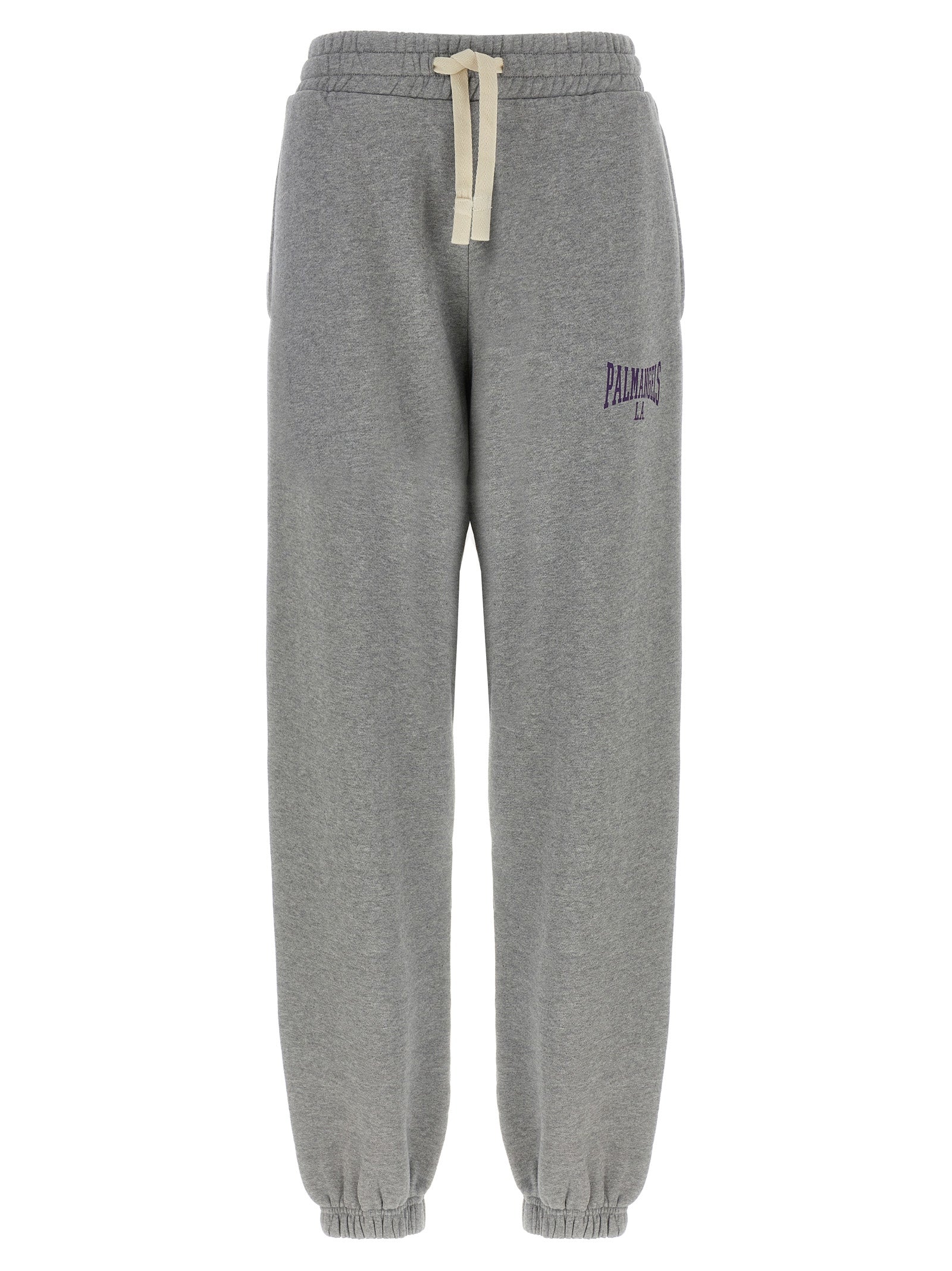 Palm Angels-College Pantaloni Grigio-Donna