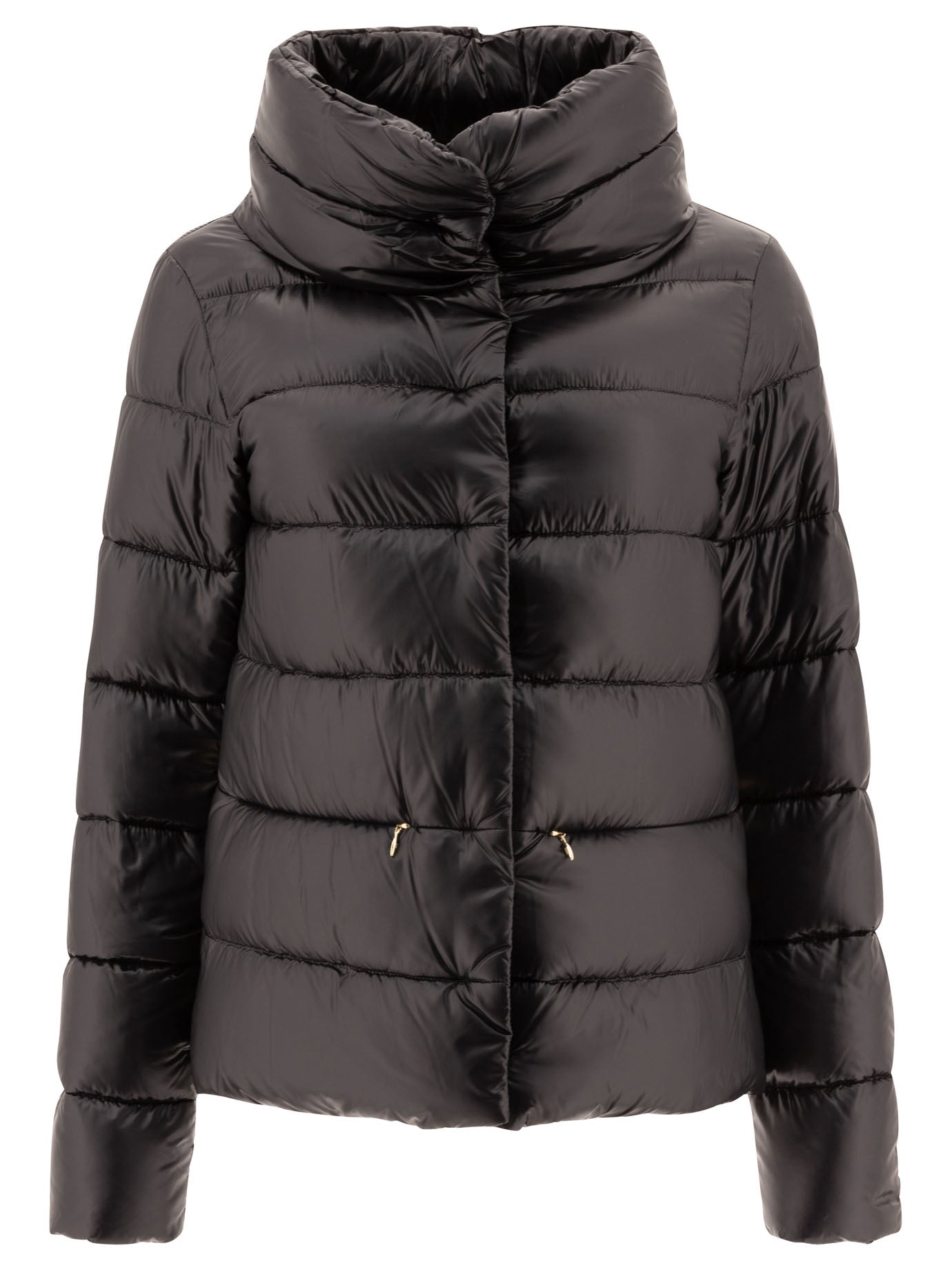 Herno-Ultralight Nylon Down Jacket Giacche Nero-Donna