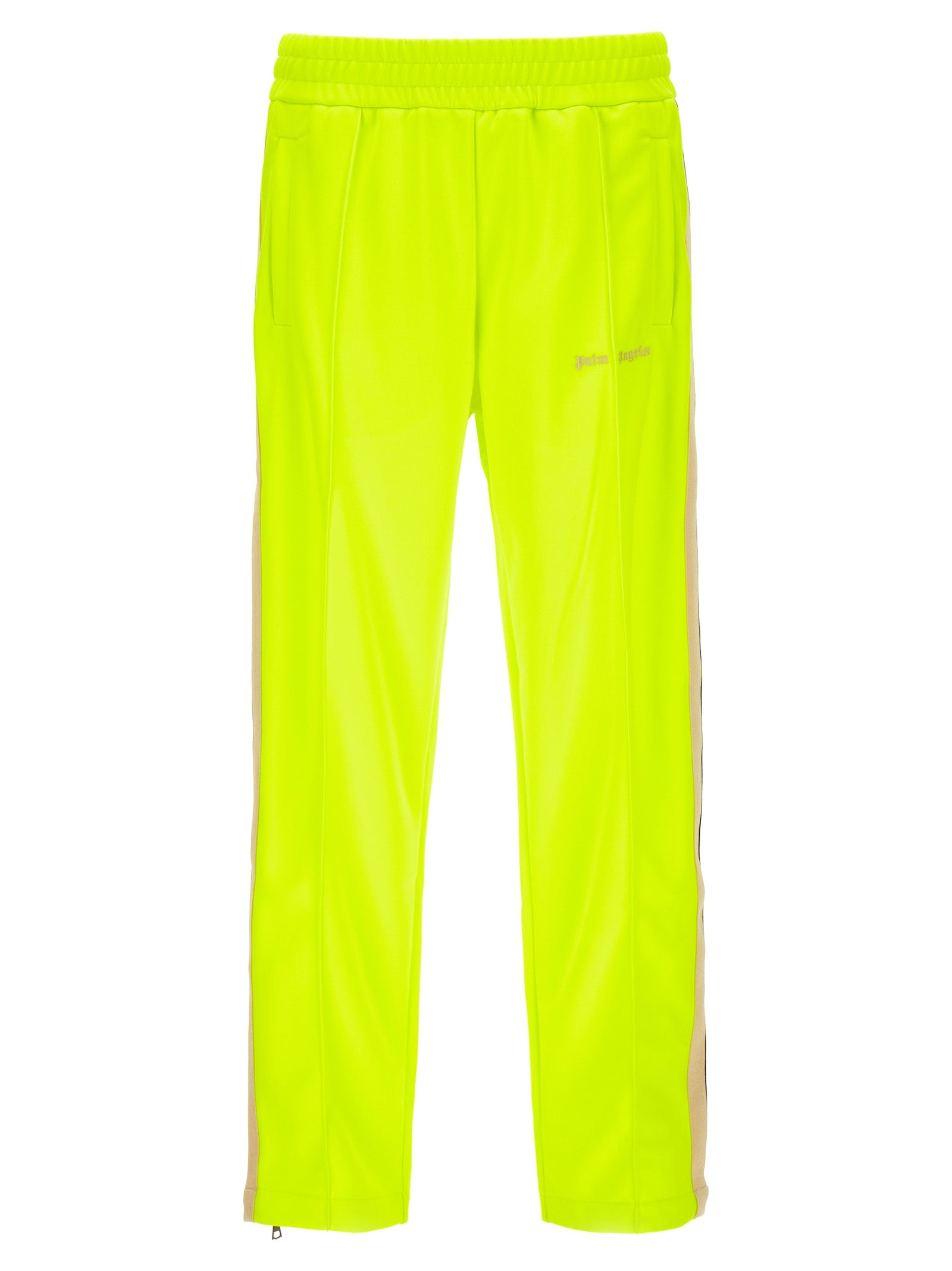 Palm Angels-Classic Logo Pantaloni Giallo-Uomo