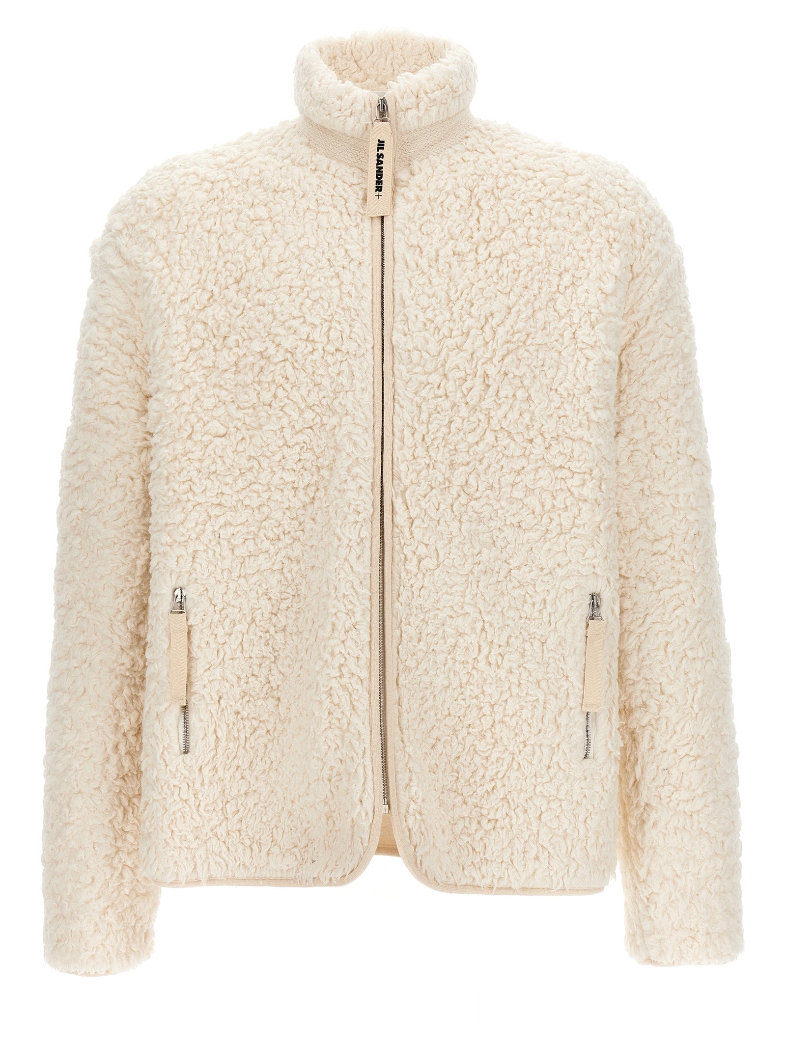 Jil Sander-Faux Fur Jacket Giacche Bianco-Uomo