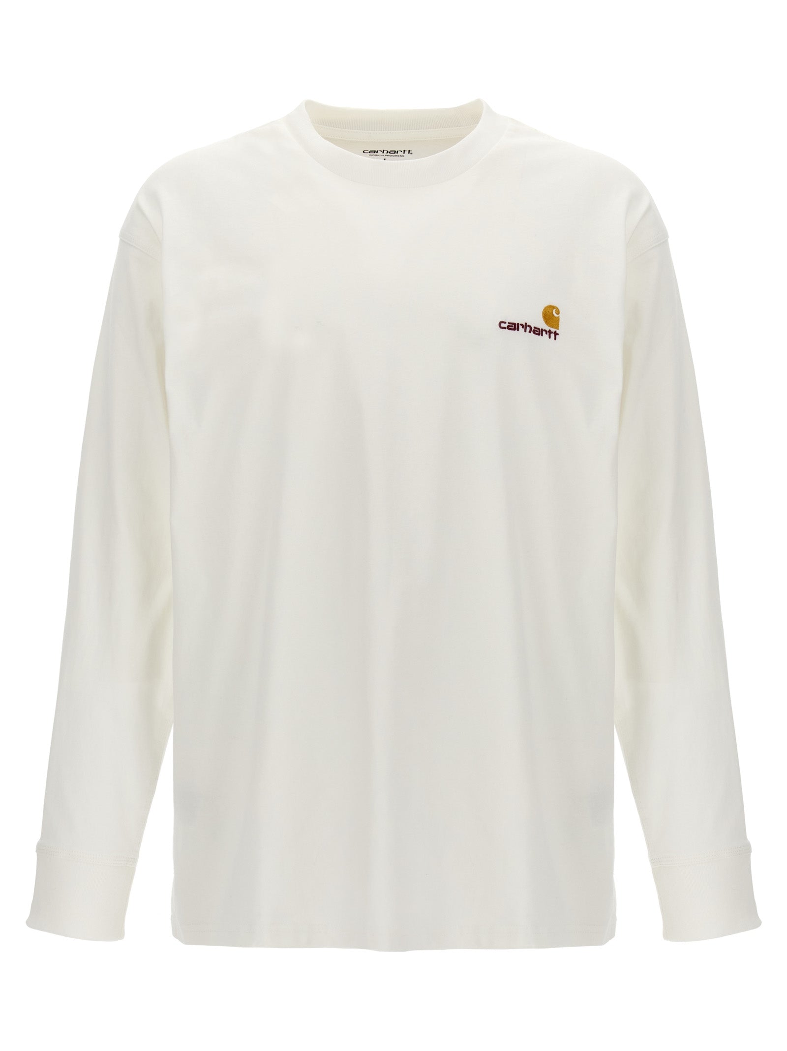 Carhartt Wip-American Script T Shirt Bianco-Uomo