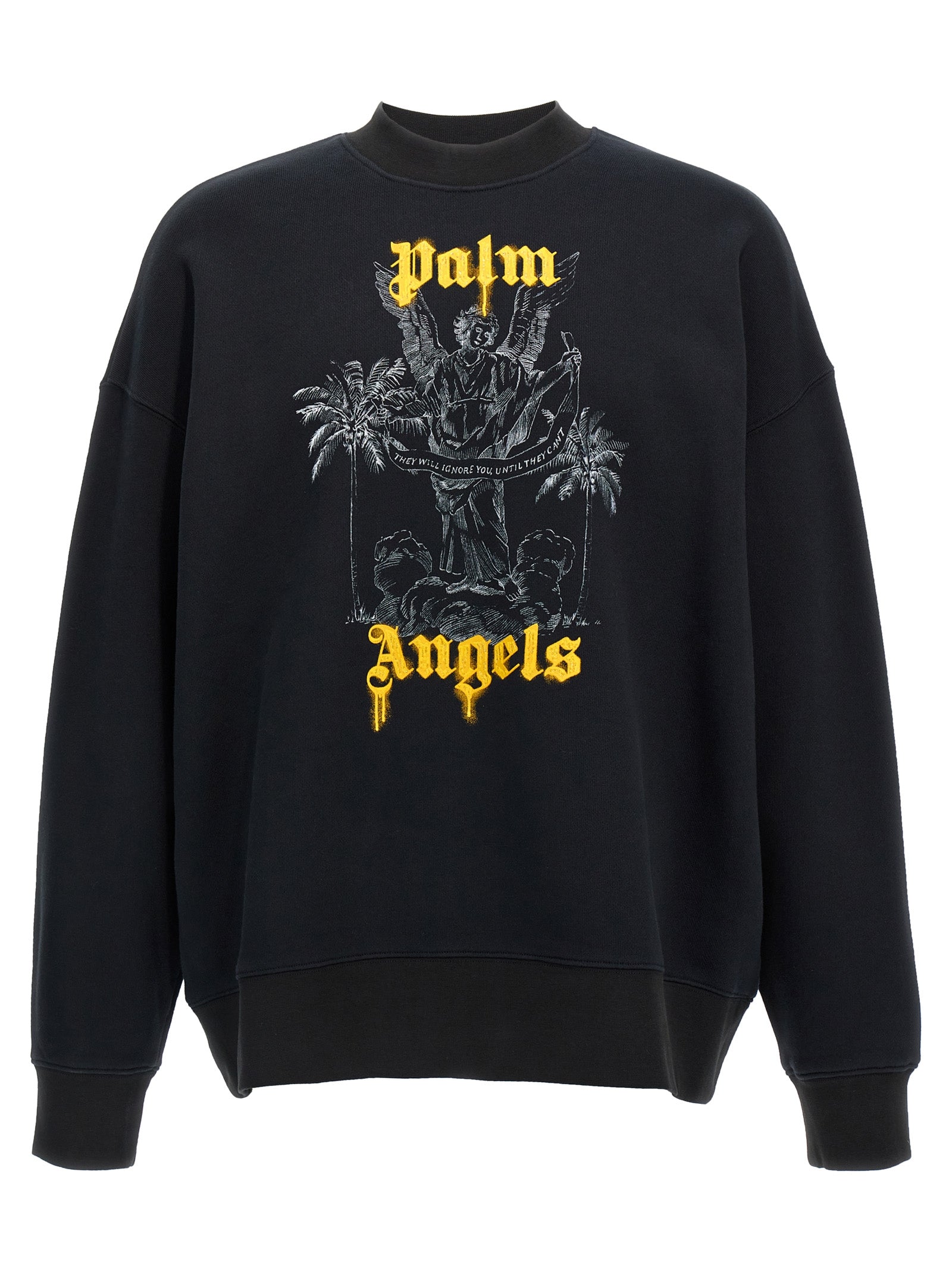 Palm Angels-Palms Pencil T Shirt Nero-Uomo