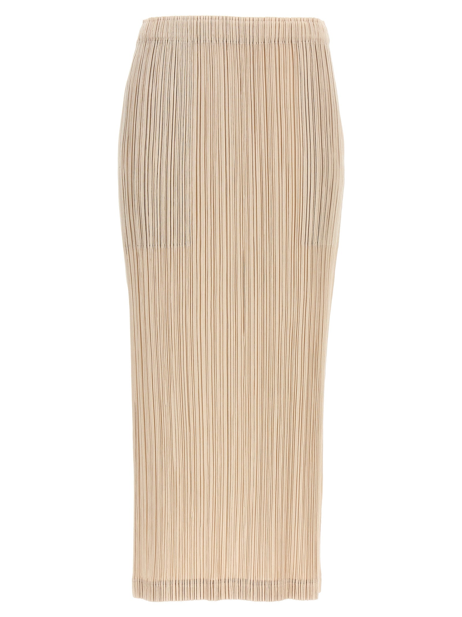 Pleats Please Issey Miyake-Thicker Bottoms Gonne Beige-Donna