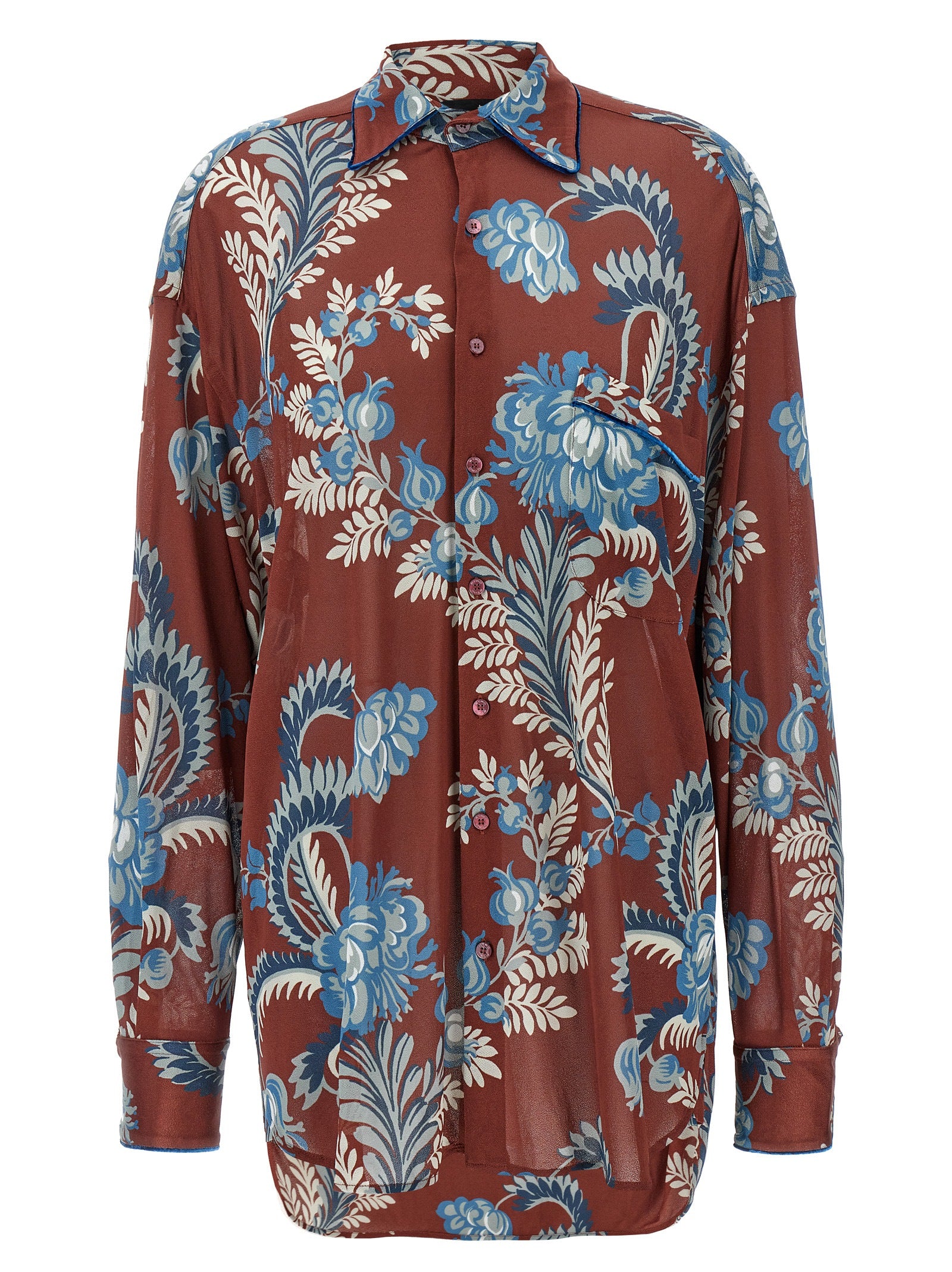 Etro-Floral Foliage Shirt Camicie Multicolor-Donna