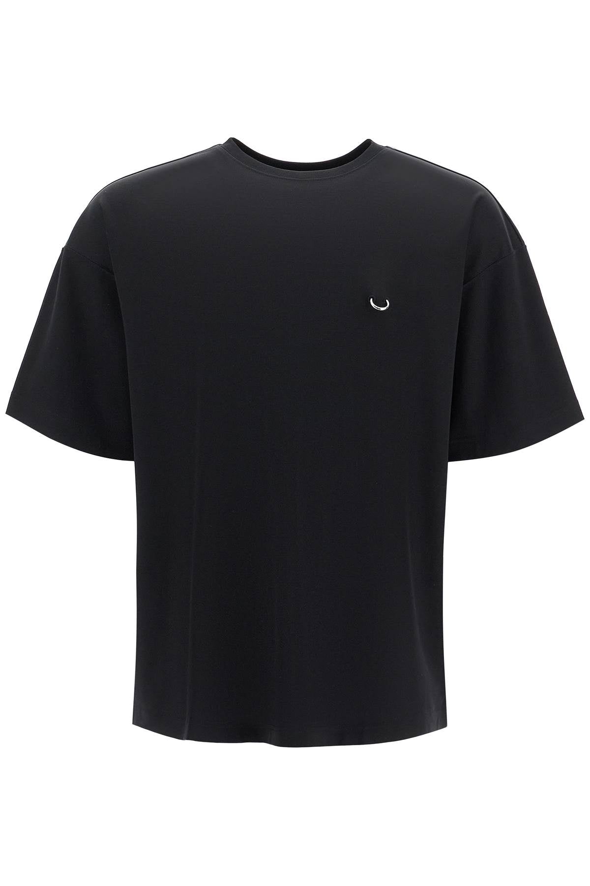 Mugler-T Shirt Oversize Con Piercing-Uomo