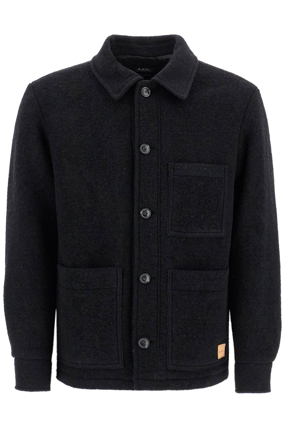 A. P.C.-Blouson Emile In Lana Effetto Pile-Uomo