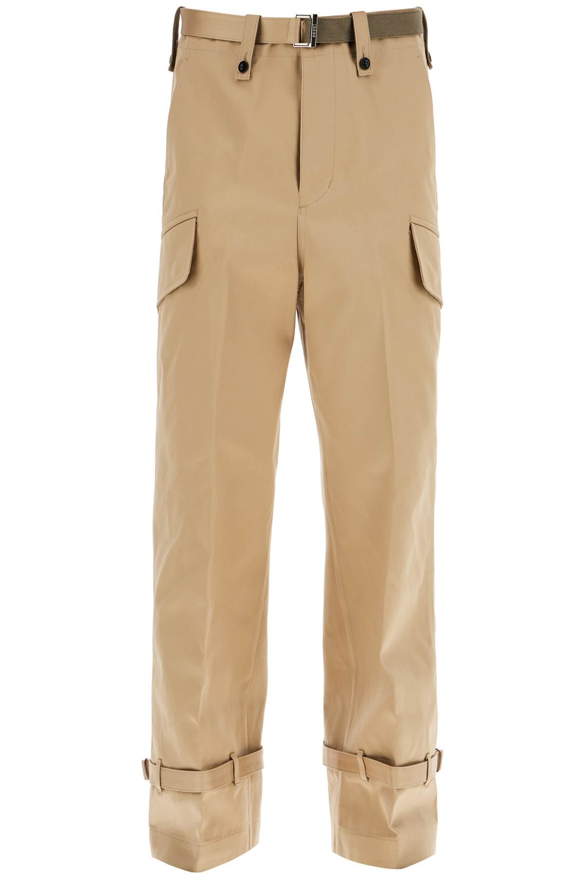 Sacai-Pantaloni Chino In Cotone-Uomo