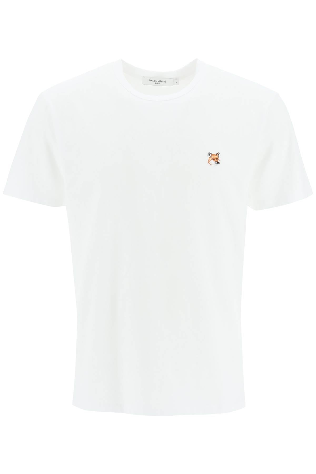 Maison Kitsune-T Shirt Patch Fox Head-Uomo